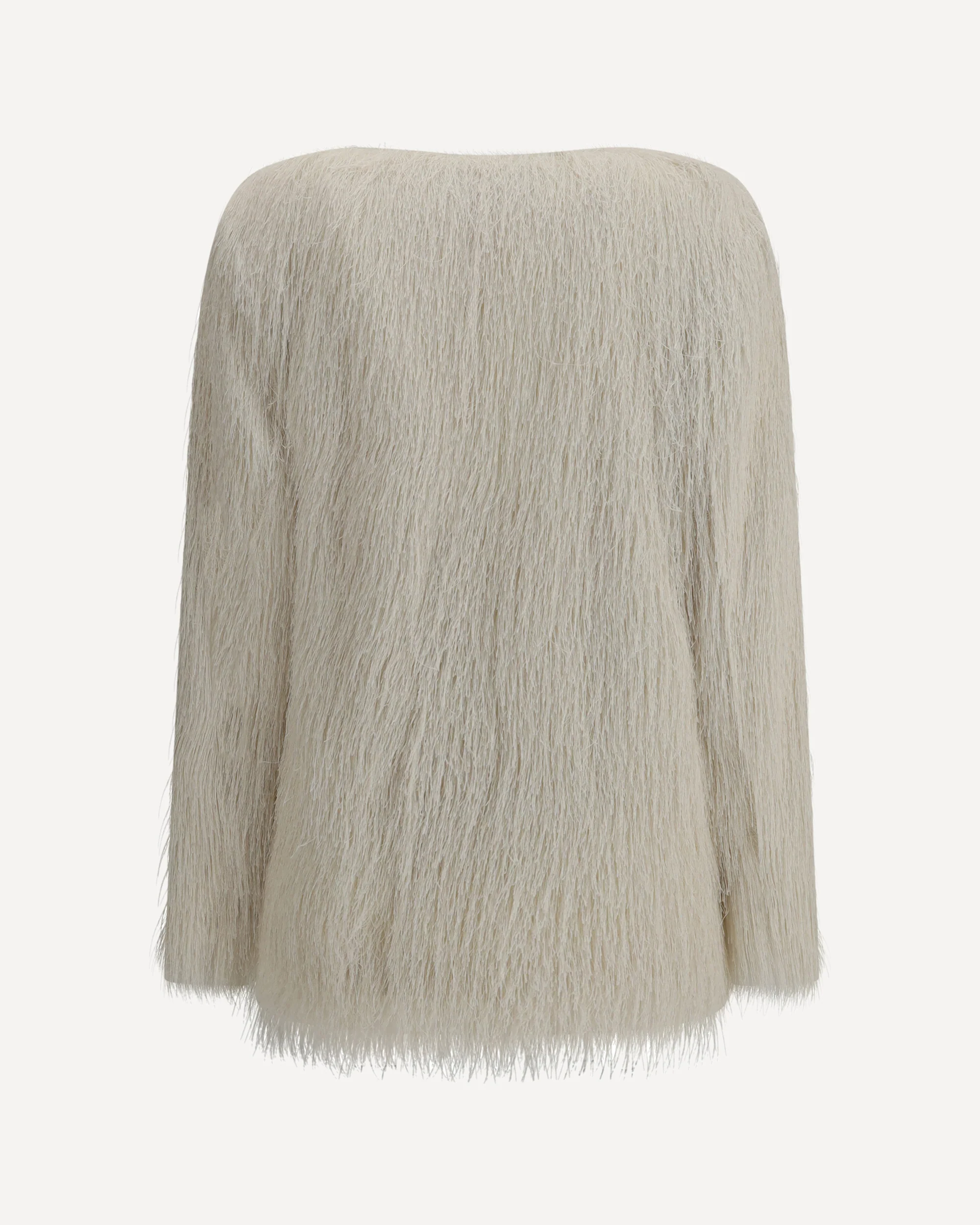 Rivla Fringed white Coat - Image 2