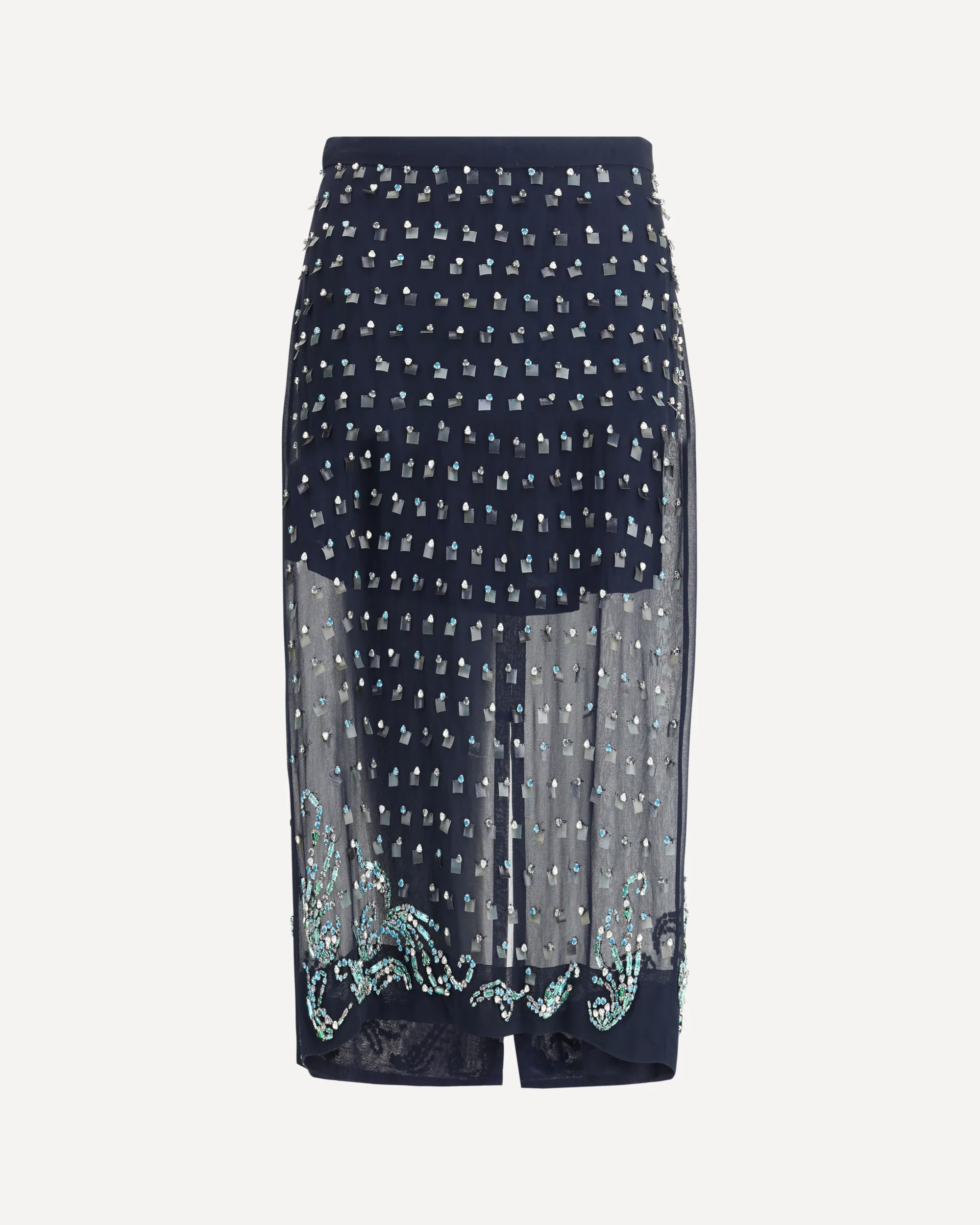 Jewel embellishments midi Skirt - Image 3
