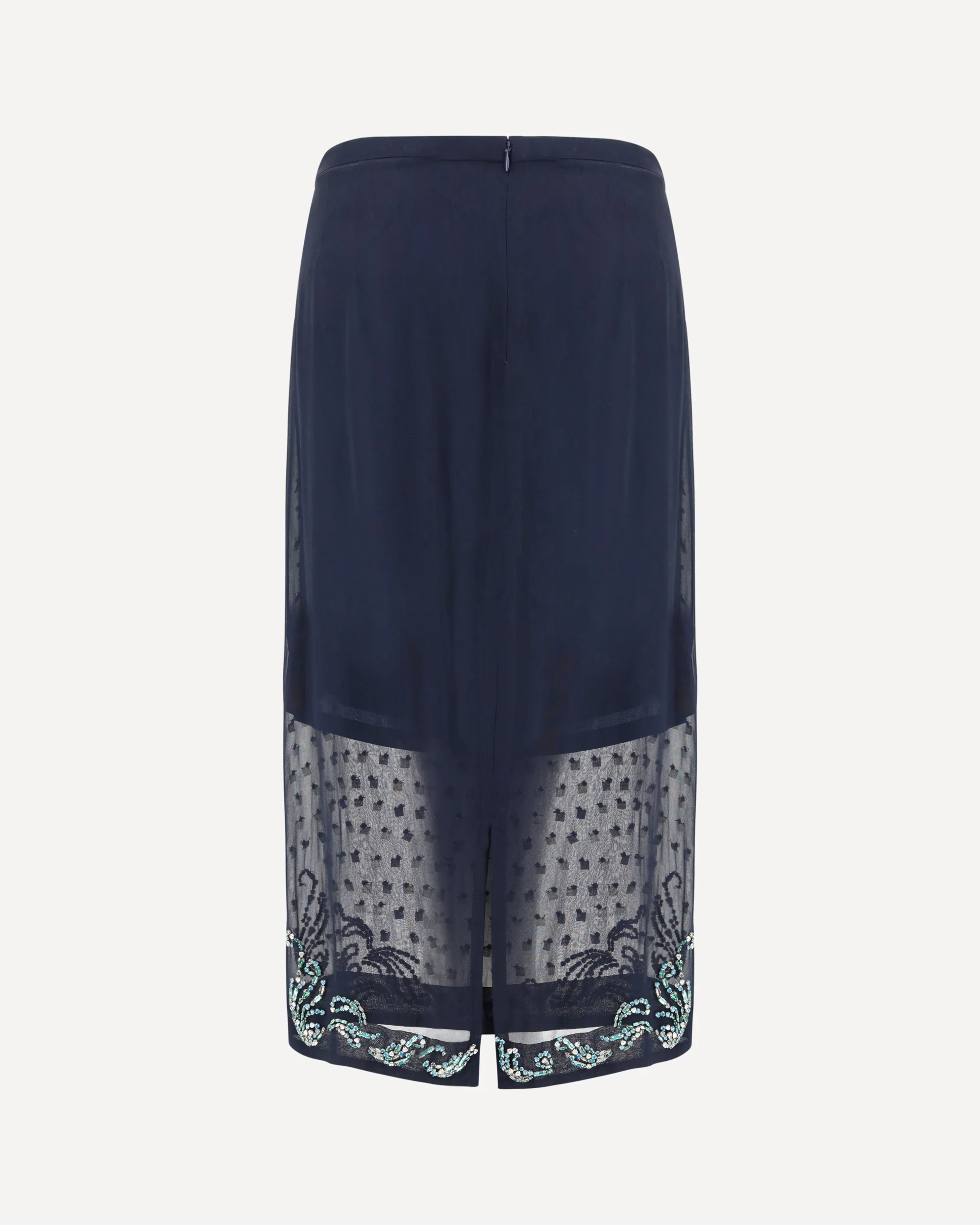 Jewel embellishments midi Skirt - Image 4