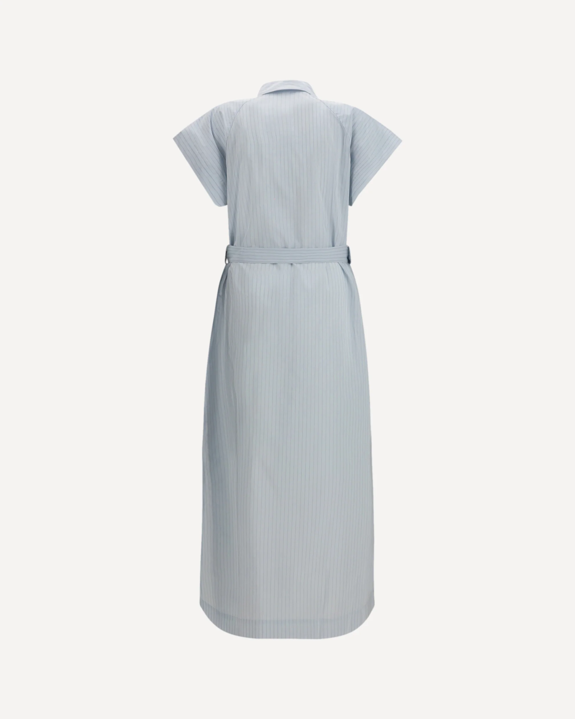 Long poplin chemisier Dress - Image 2