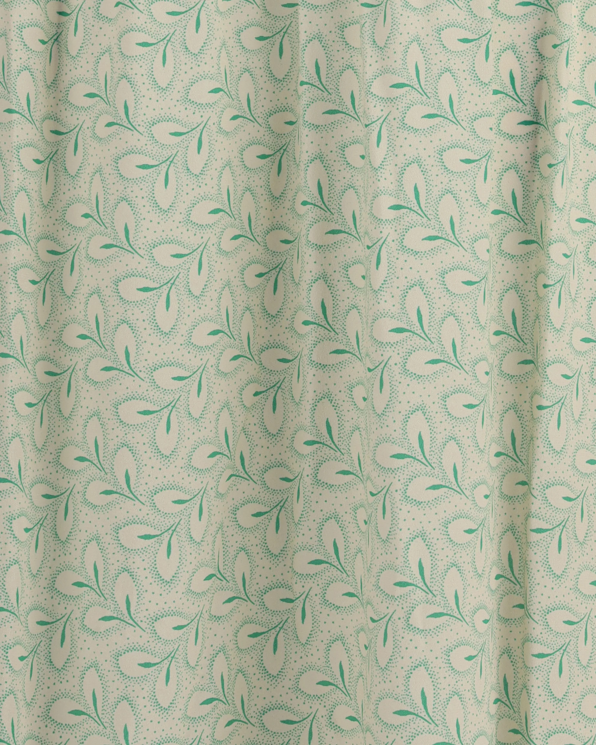 Silk long Dress with foliage print - Image 5