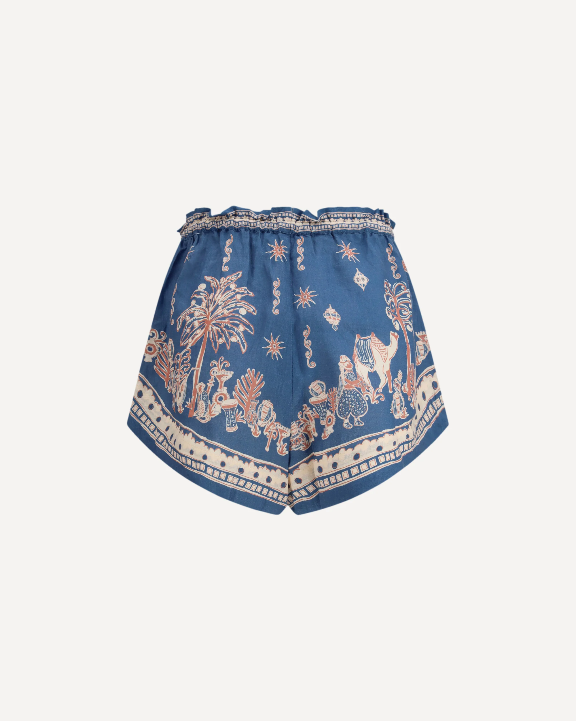 Acacia printed linen Shorts - Image 4
