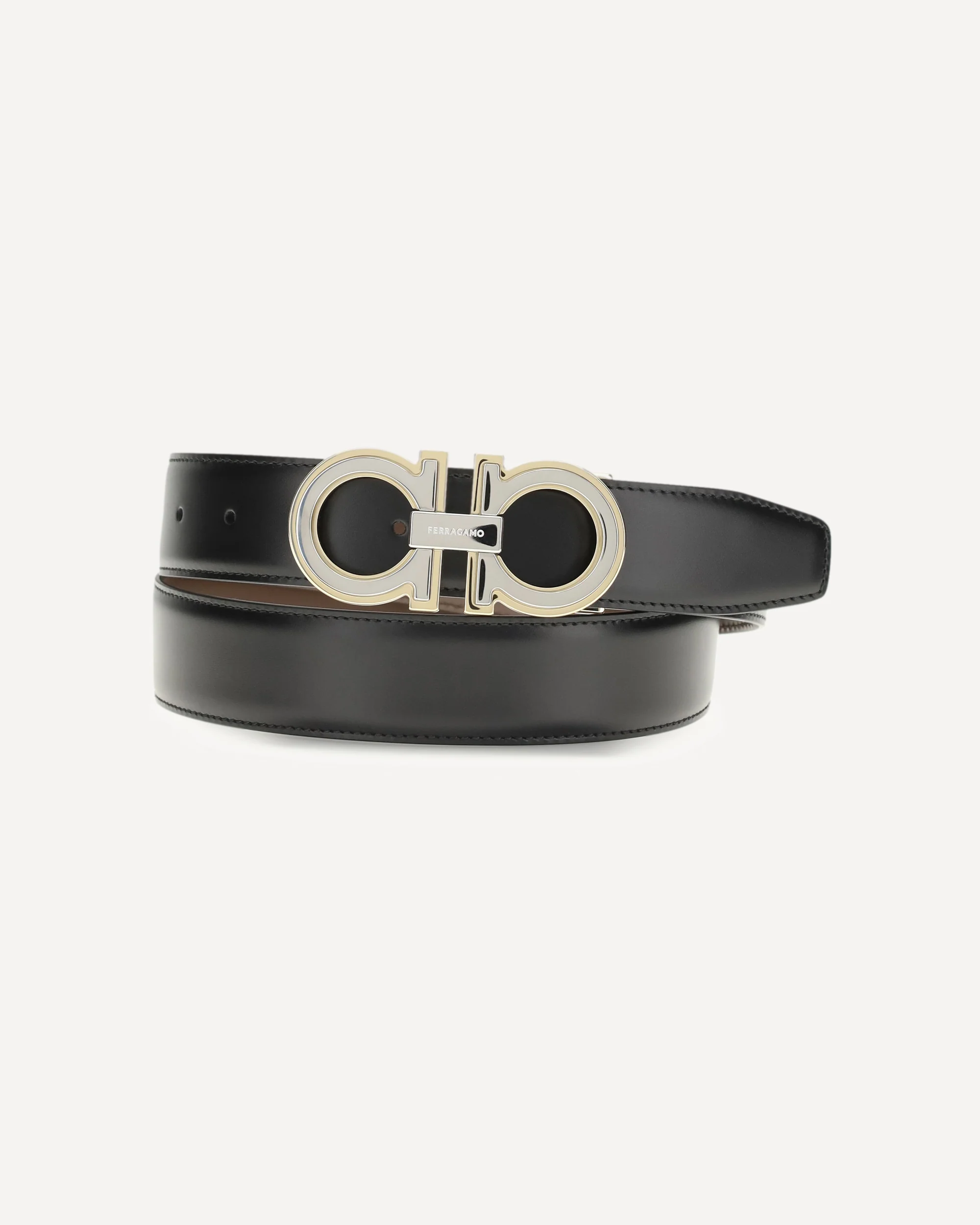 Reversible and adjustable Gancini Belt - Image 3