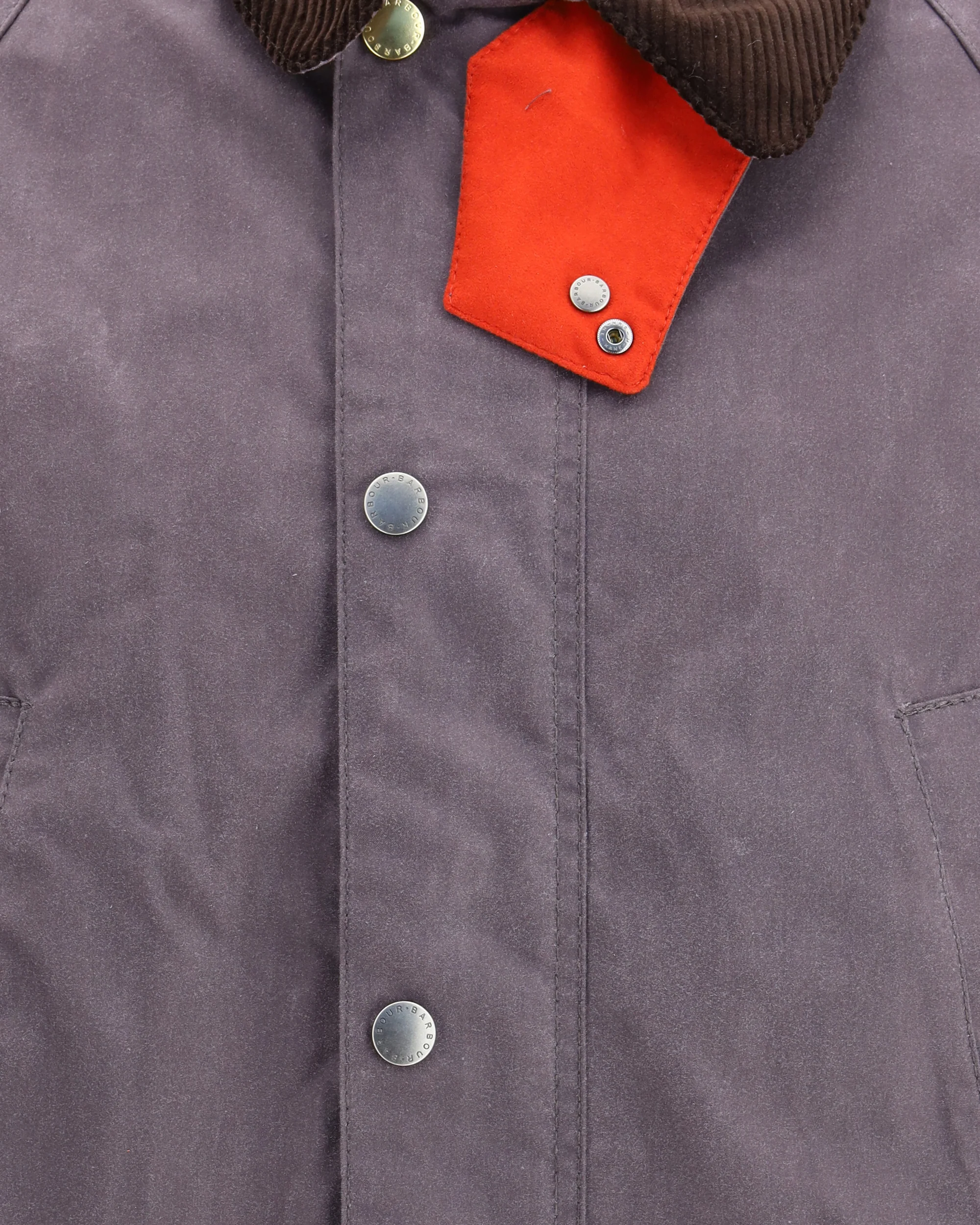 Waxed Jacket with a corded velvet collar - Image 5