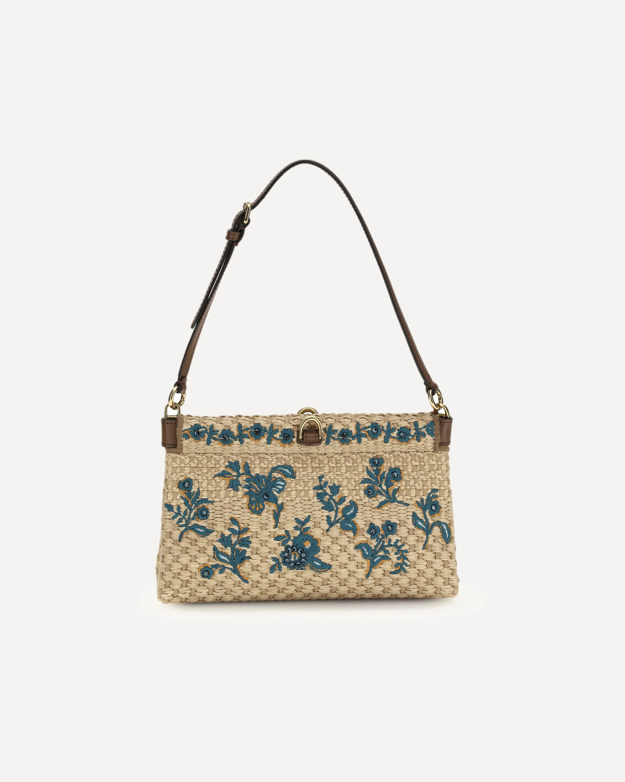 Floral-embroidered clutch Bag - Image 3