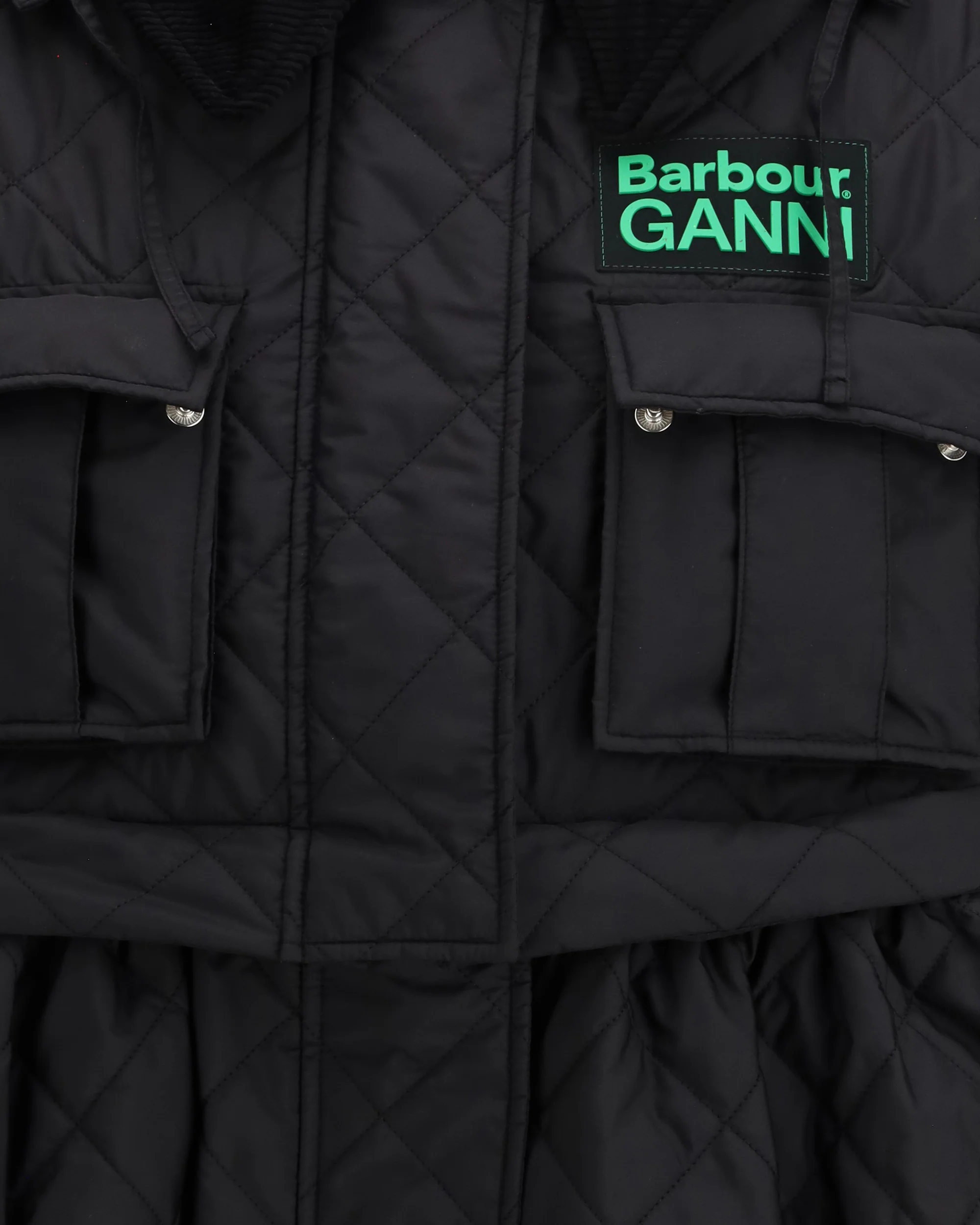 Quilted hooded Coat by Barbour x GANNI - Image 5