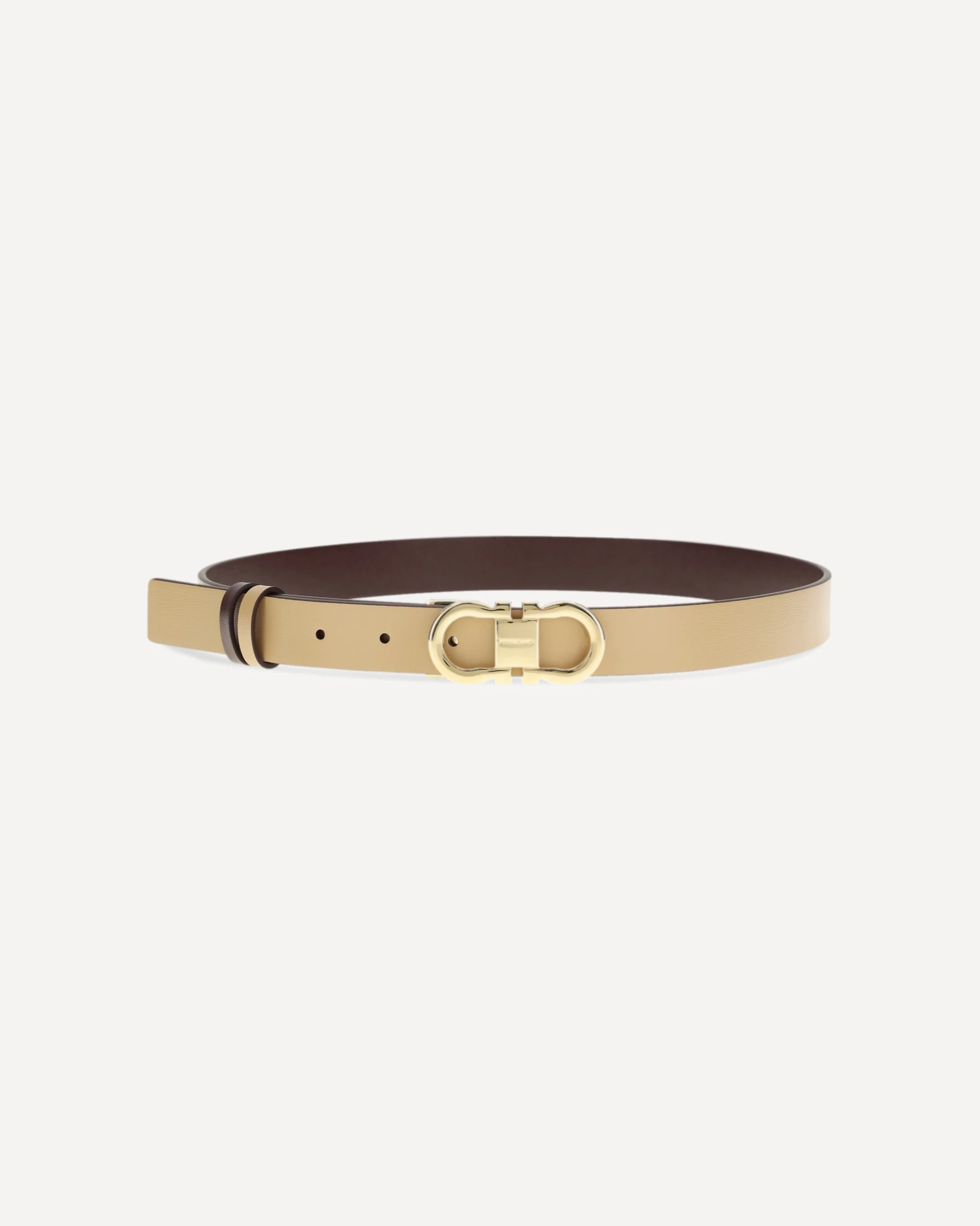 Adjustable and reversible Gancini leather Belt - Image 4