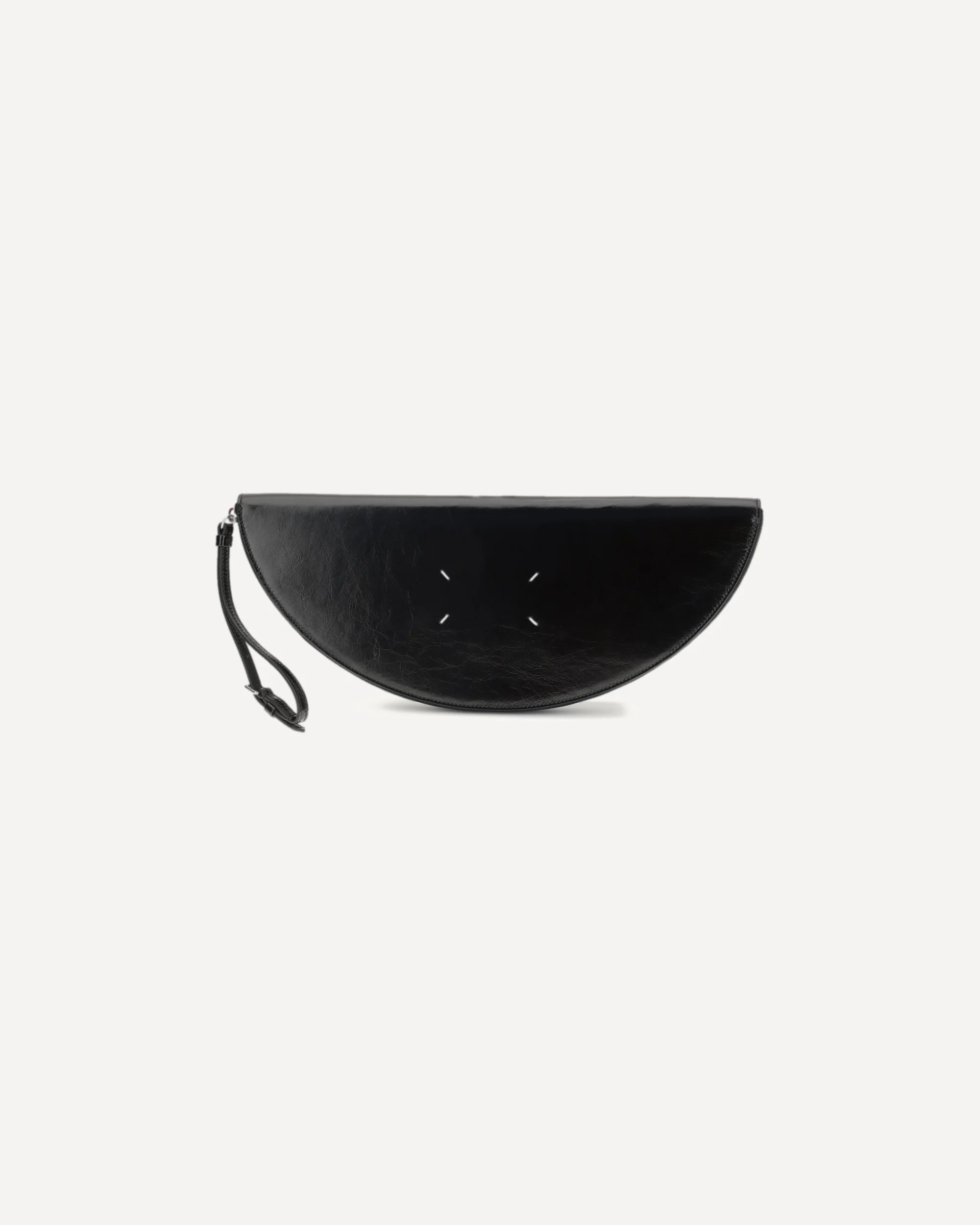 Halfmoon leather Clutch Bag - Image 3