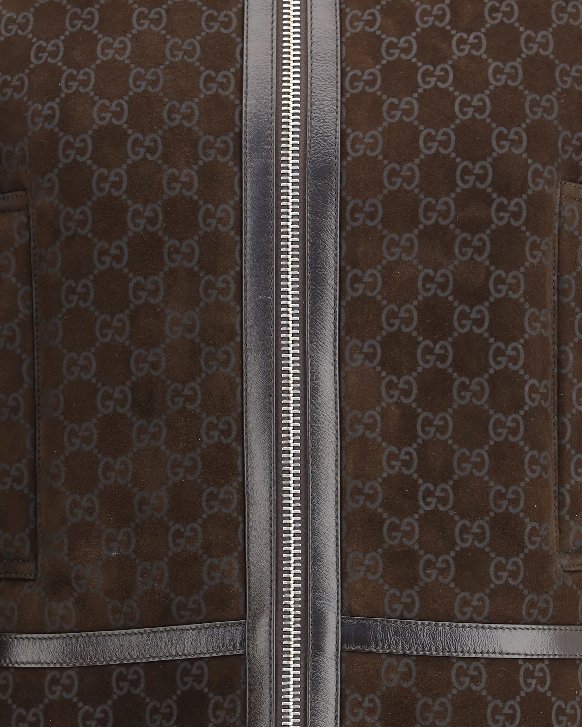 Leather Jacket with GG motif - Image 5