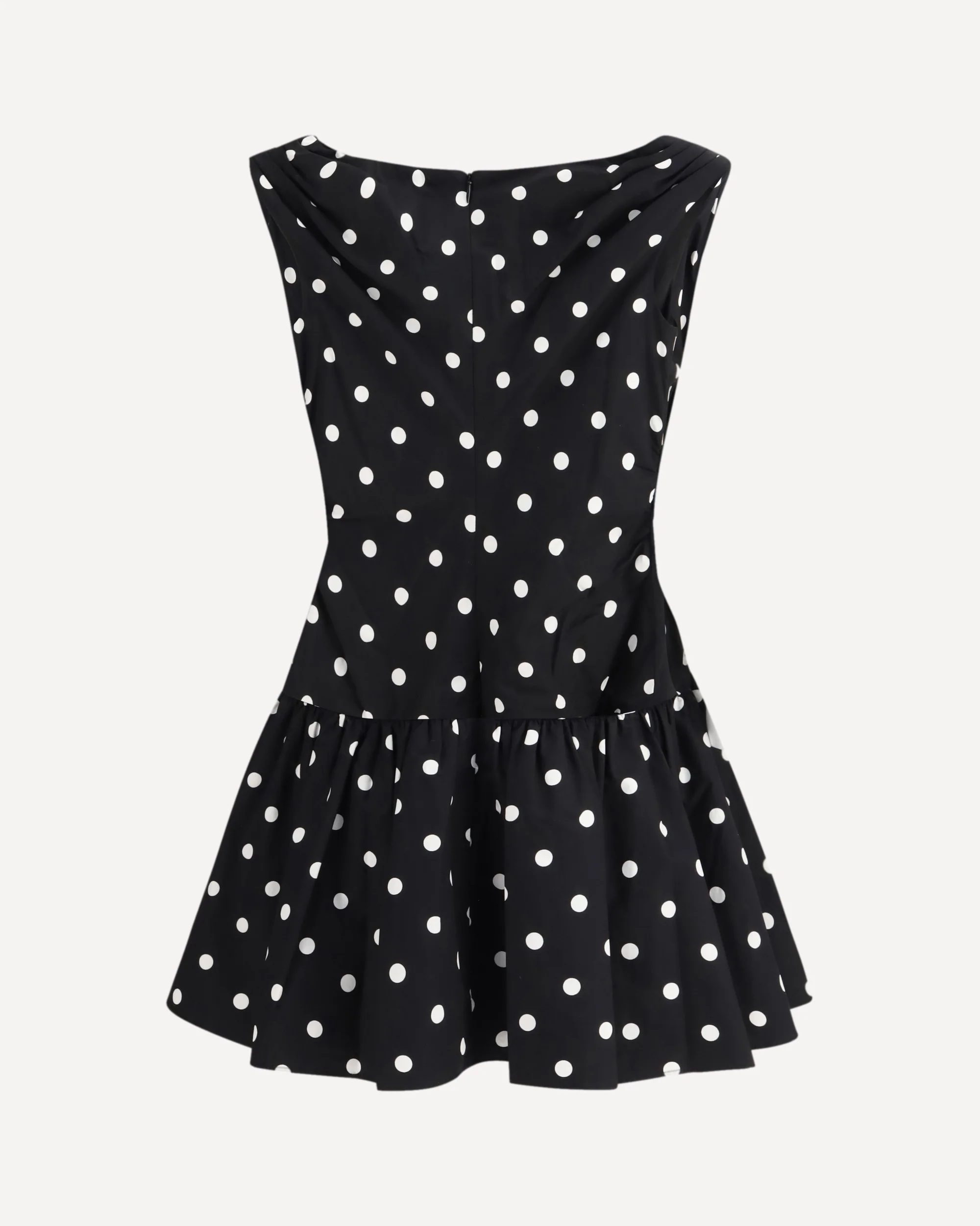 Polka dot cotton mini Dress - Image 4