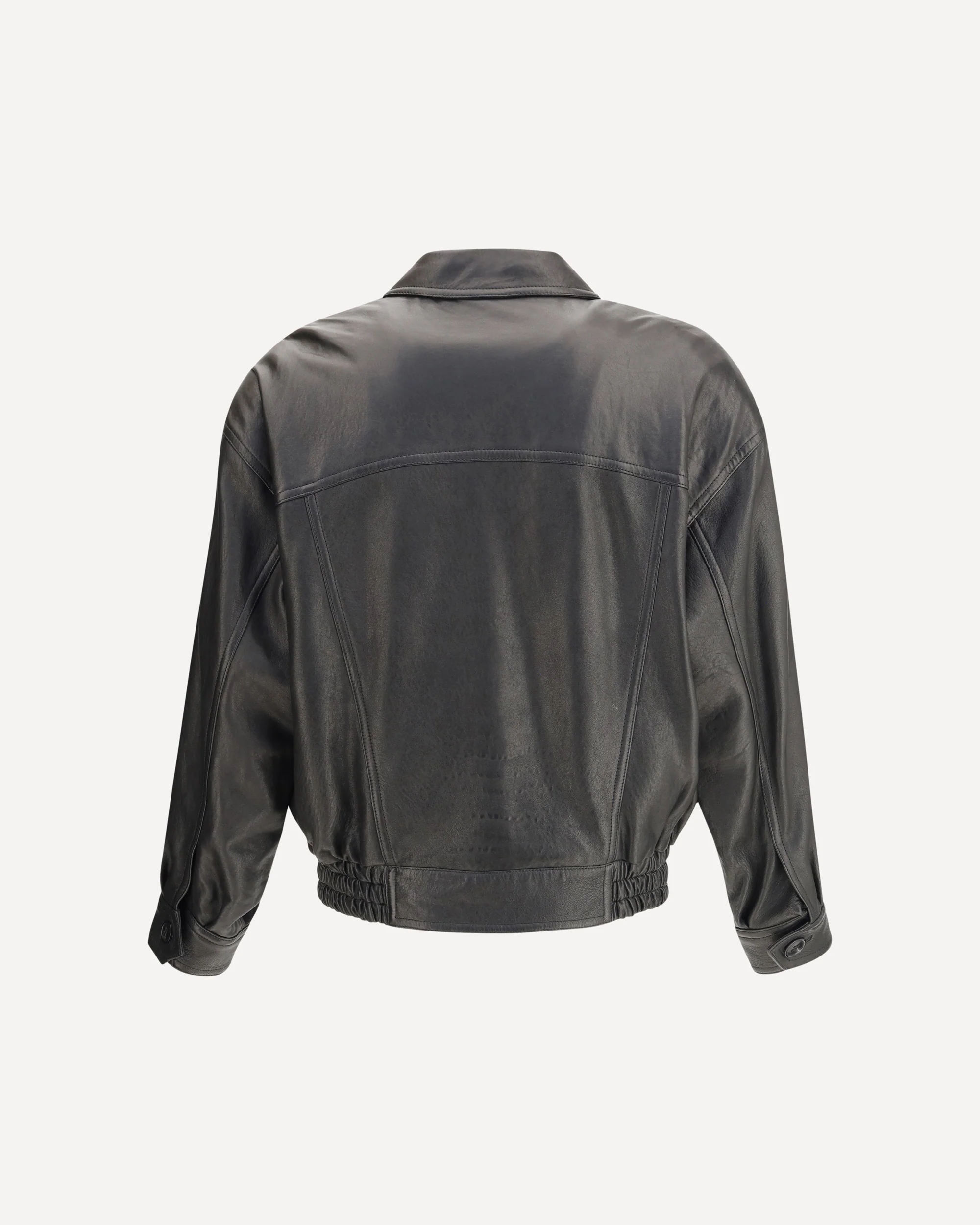 Balloon Leather Jacket - Image 4