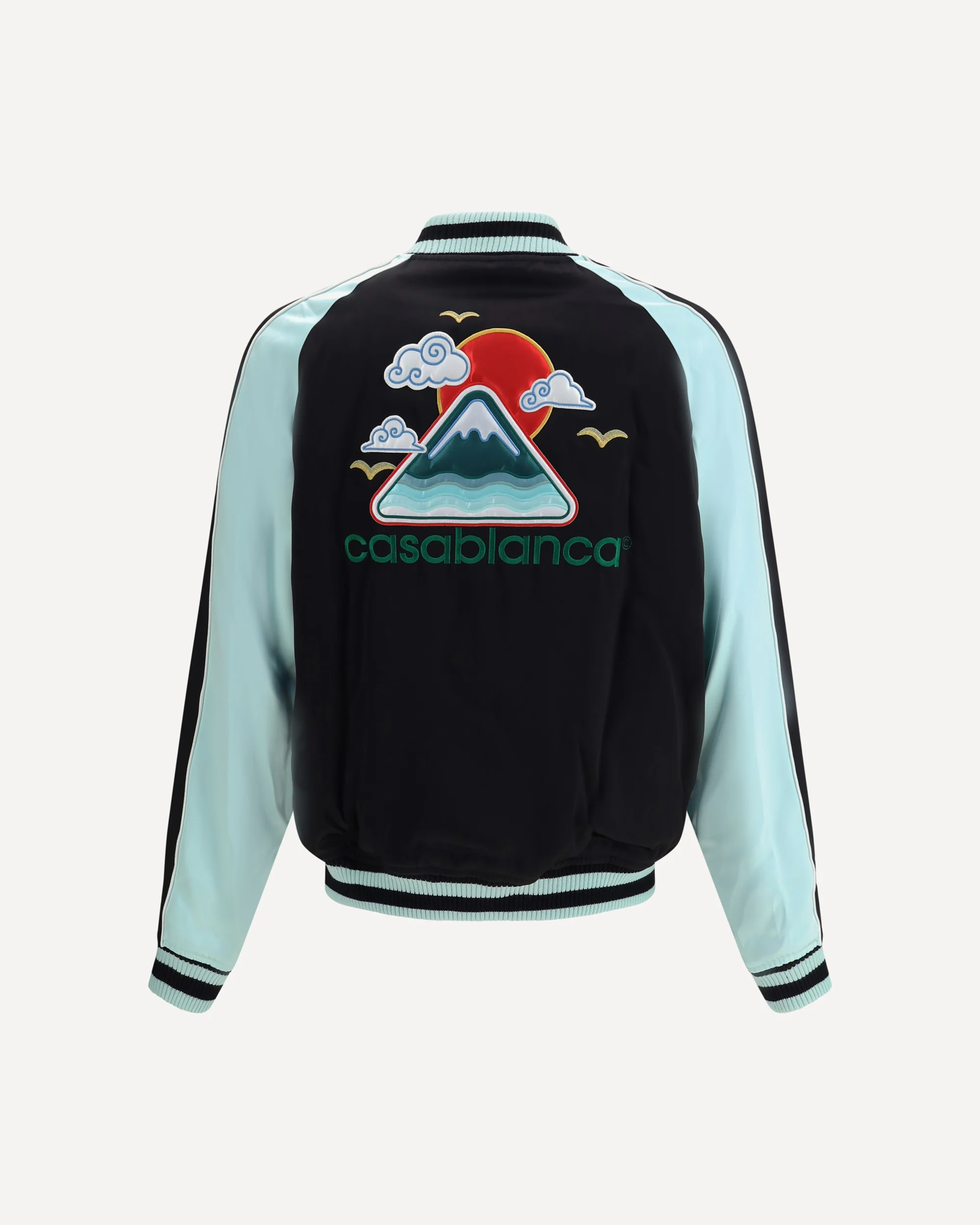 Two-tone satin bomber Jacket - Image 2