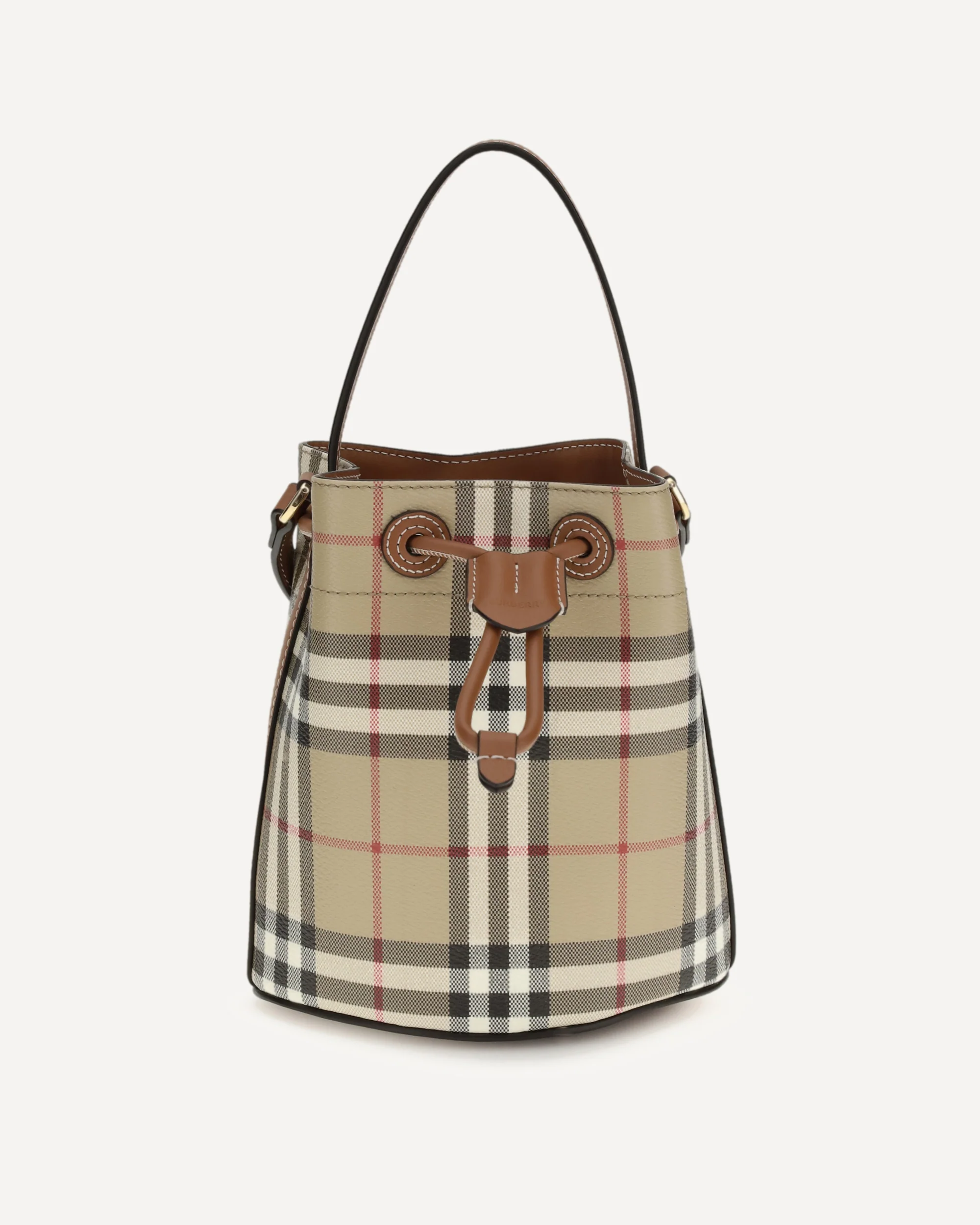 Check mini Bucket Bag - Image 3