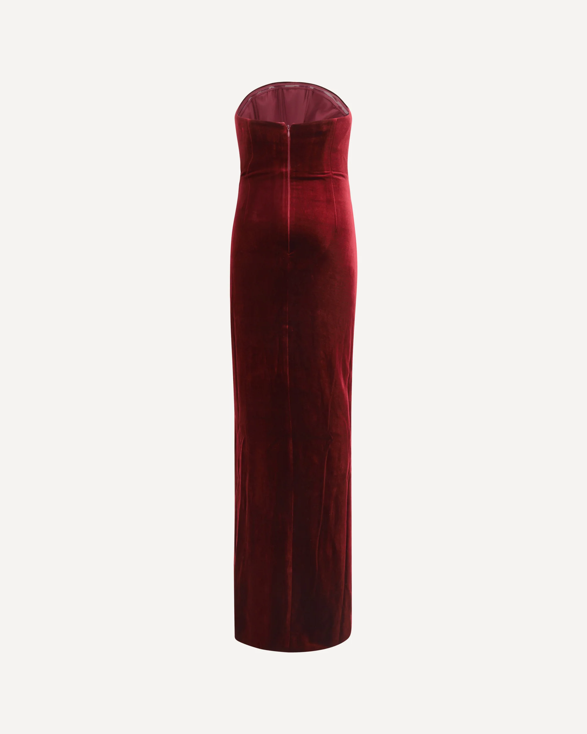 Velvet bandeau long Dress - Image 2