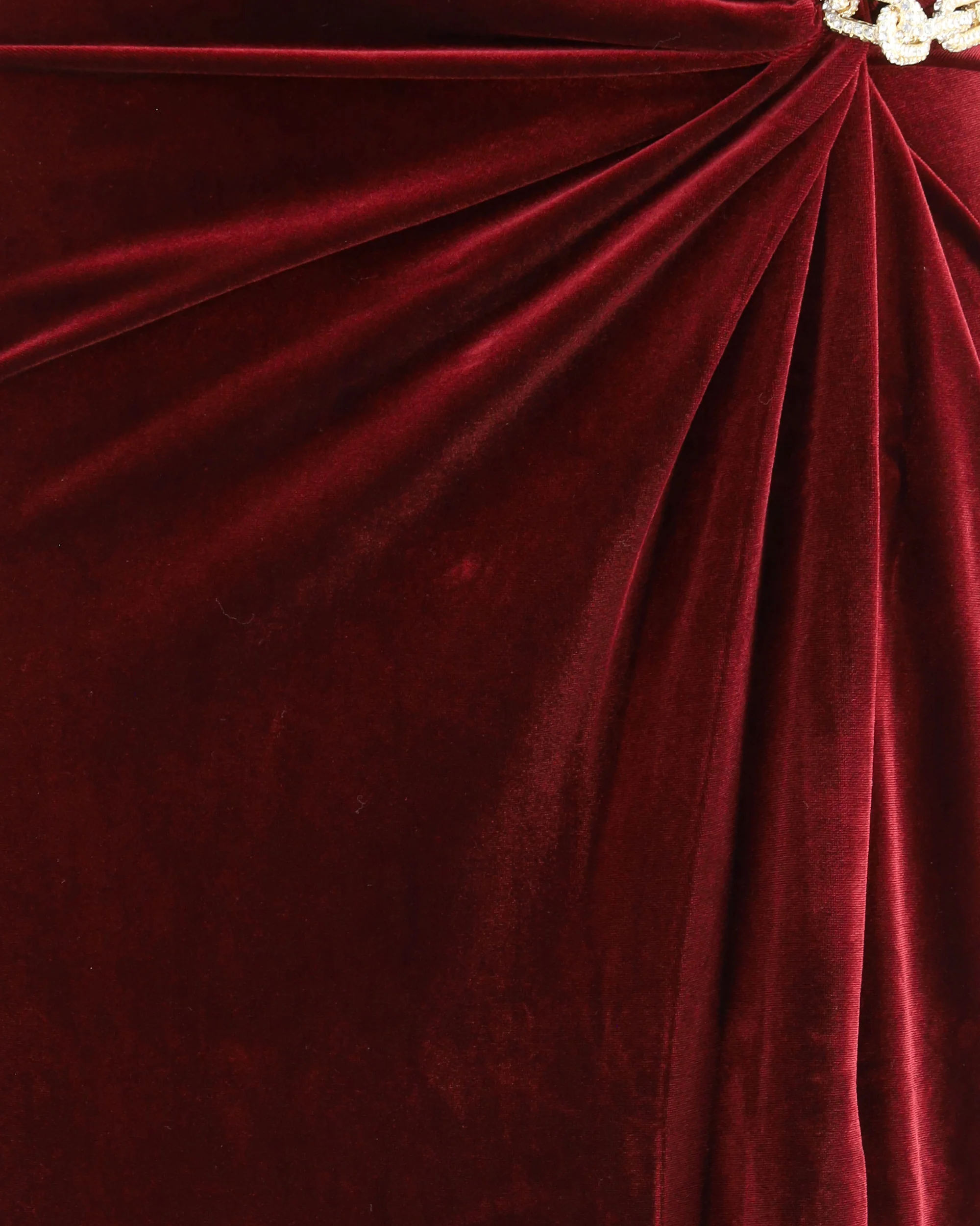 Velvet bandeau long Dress - Image 5