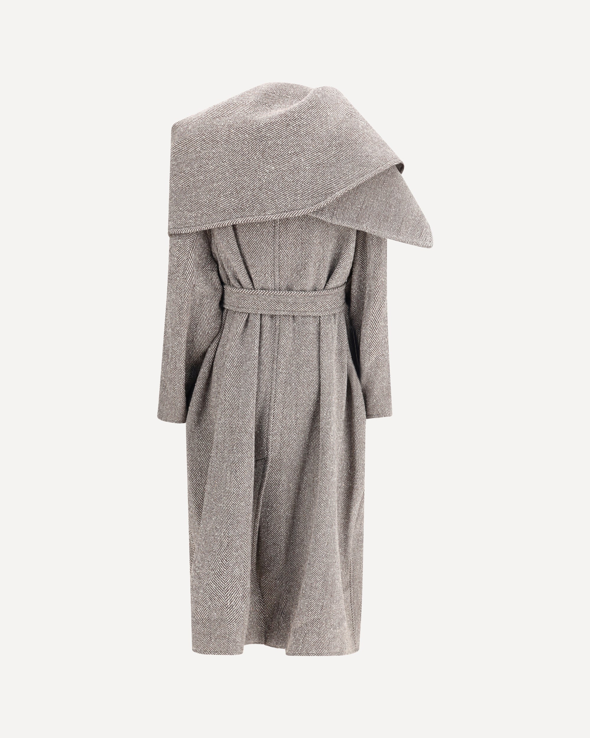 Oversized asymmetric Coat - Image 4
