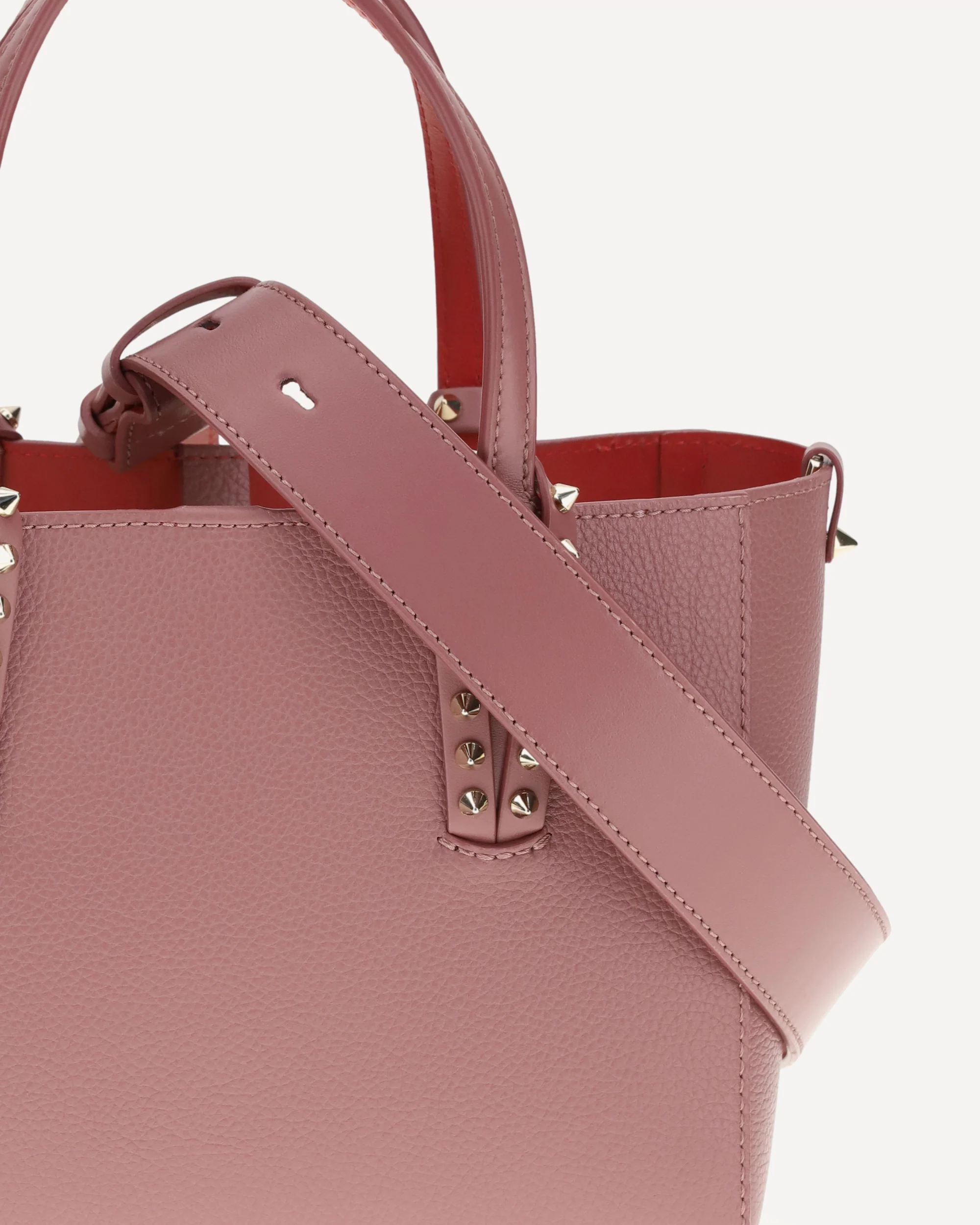 Leather Tote Bag with spikes - Image 6