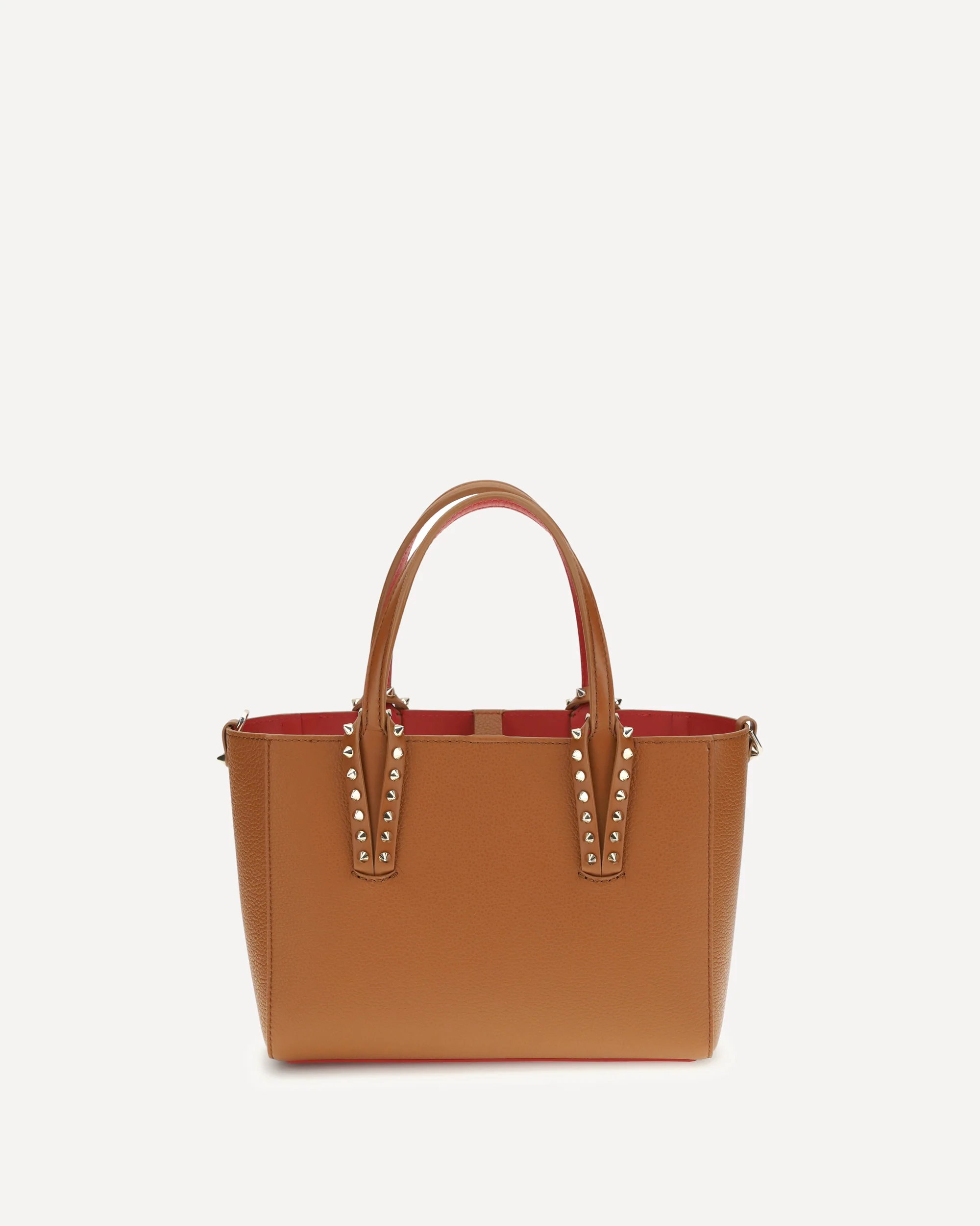Leather Tote Bag with spikes