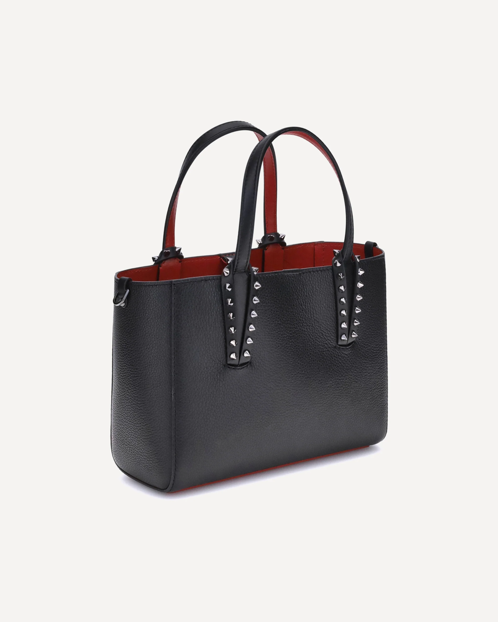 Leather Tote Bag with spikes - Image 4