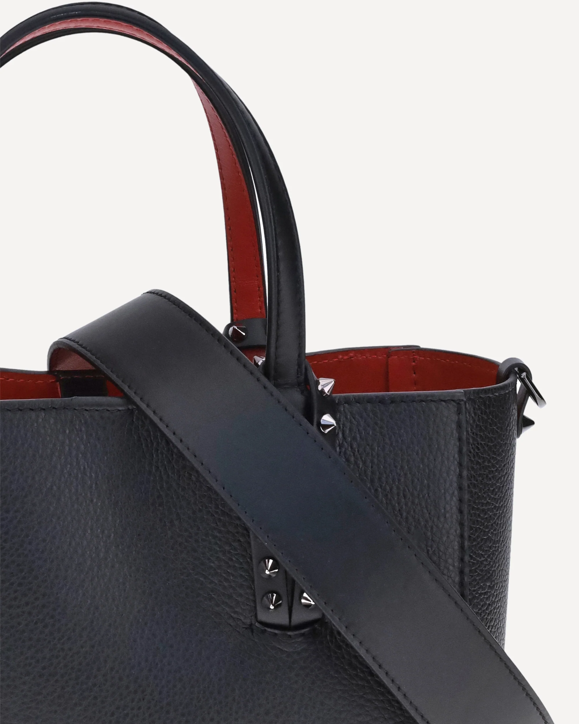Leather Tote Bag with spikes - Image 6