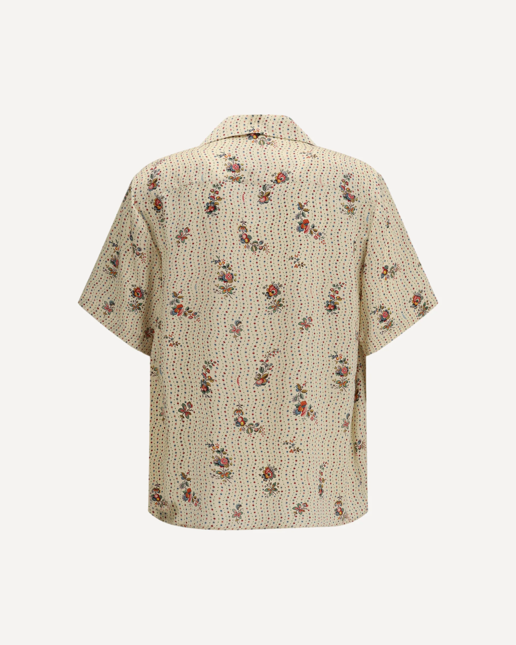Papier Floral print silk bowling Shirt - Image 4