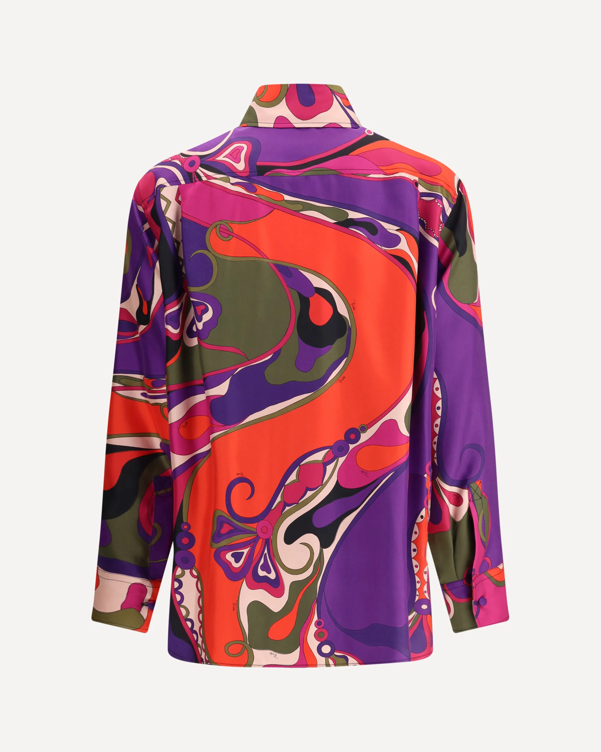 Silk Shirt with Abstract Print - Image 4
