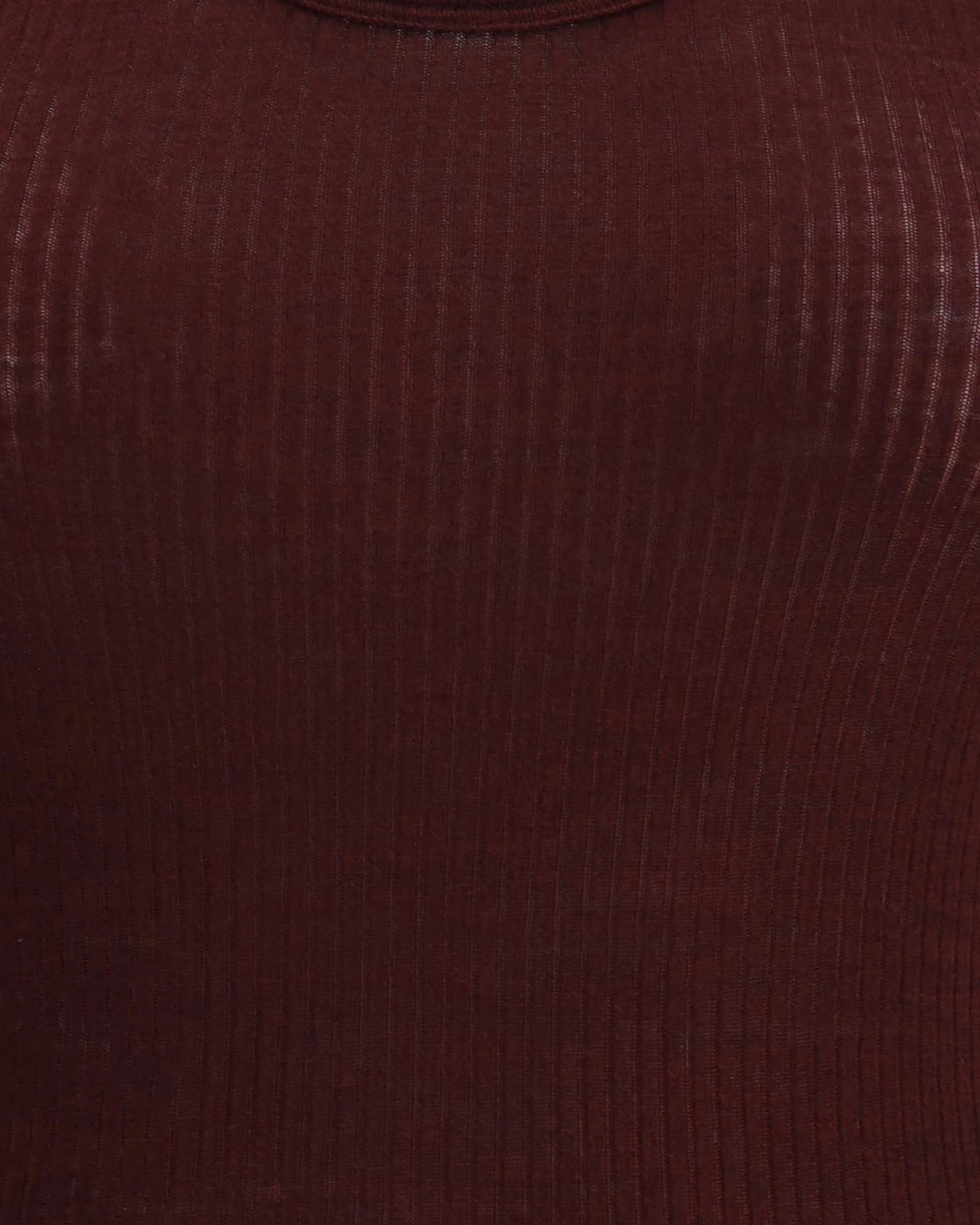 Halter-neck tank Top in wool jersey - Image 5