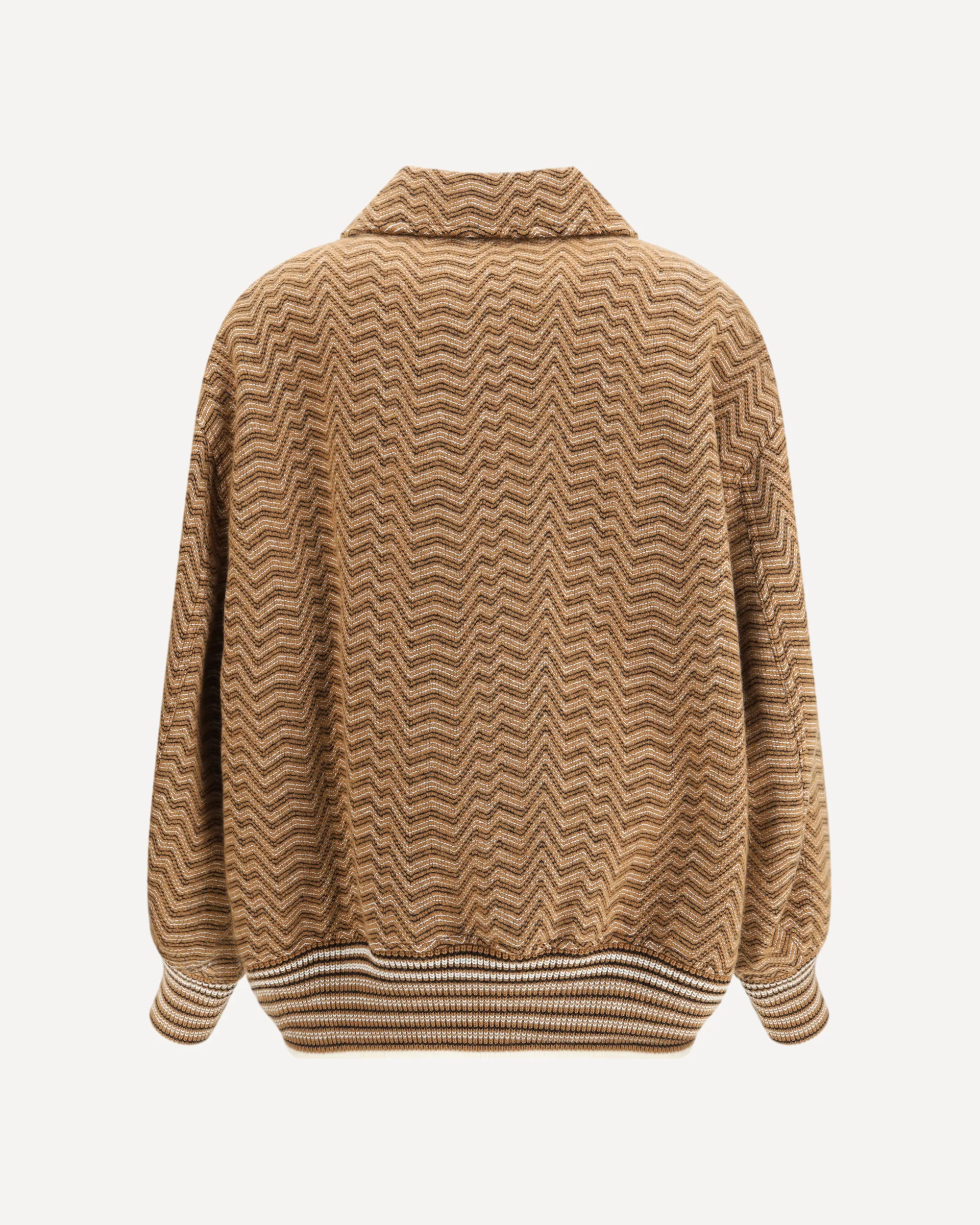 Bomber with irregular chevron pattern - Image 4