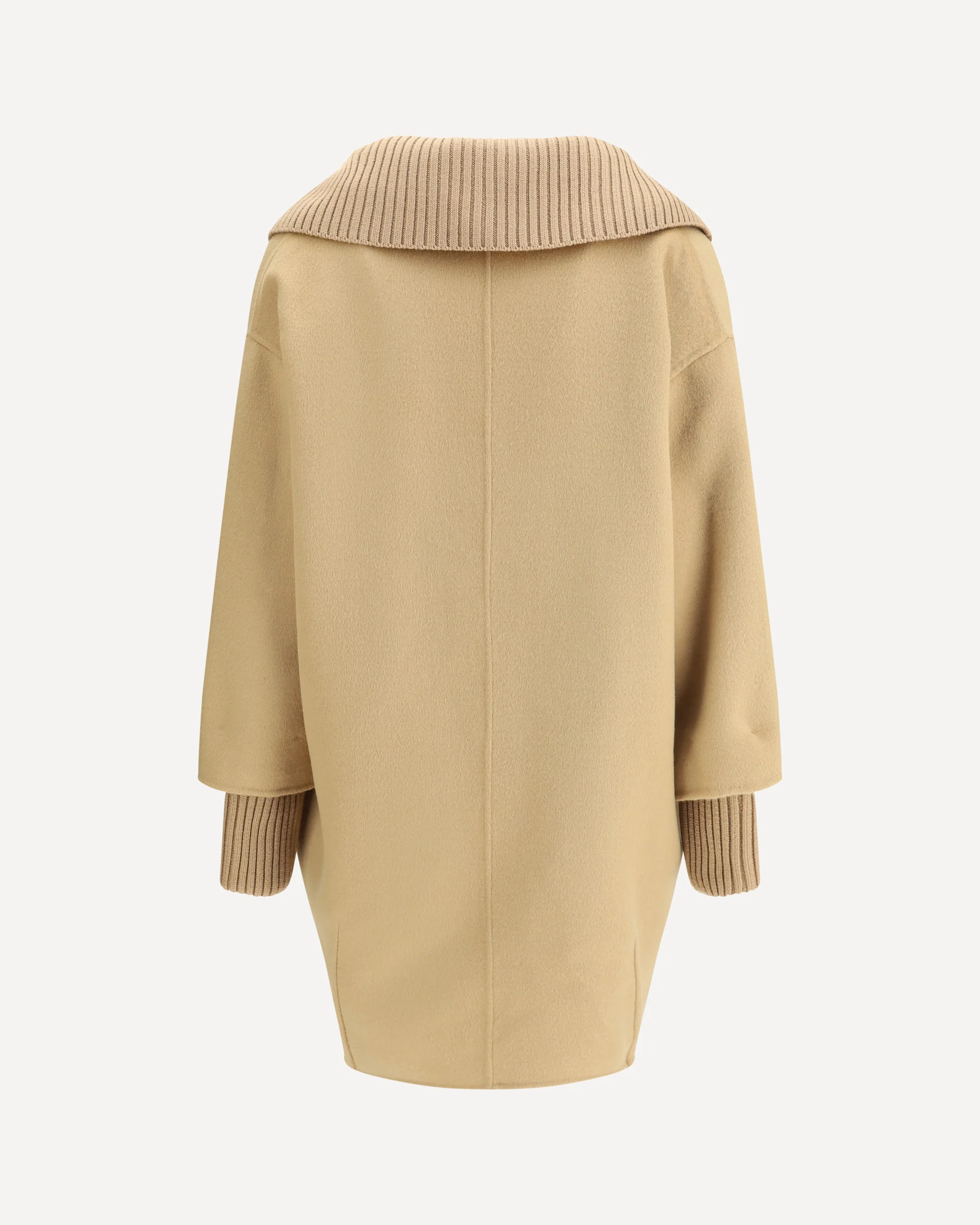 Double-breasted Beige Coat - Image 4