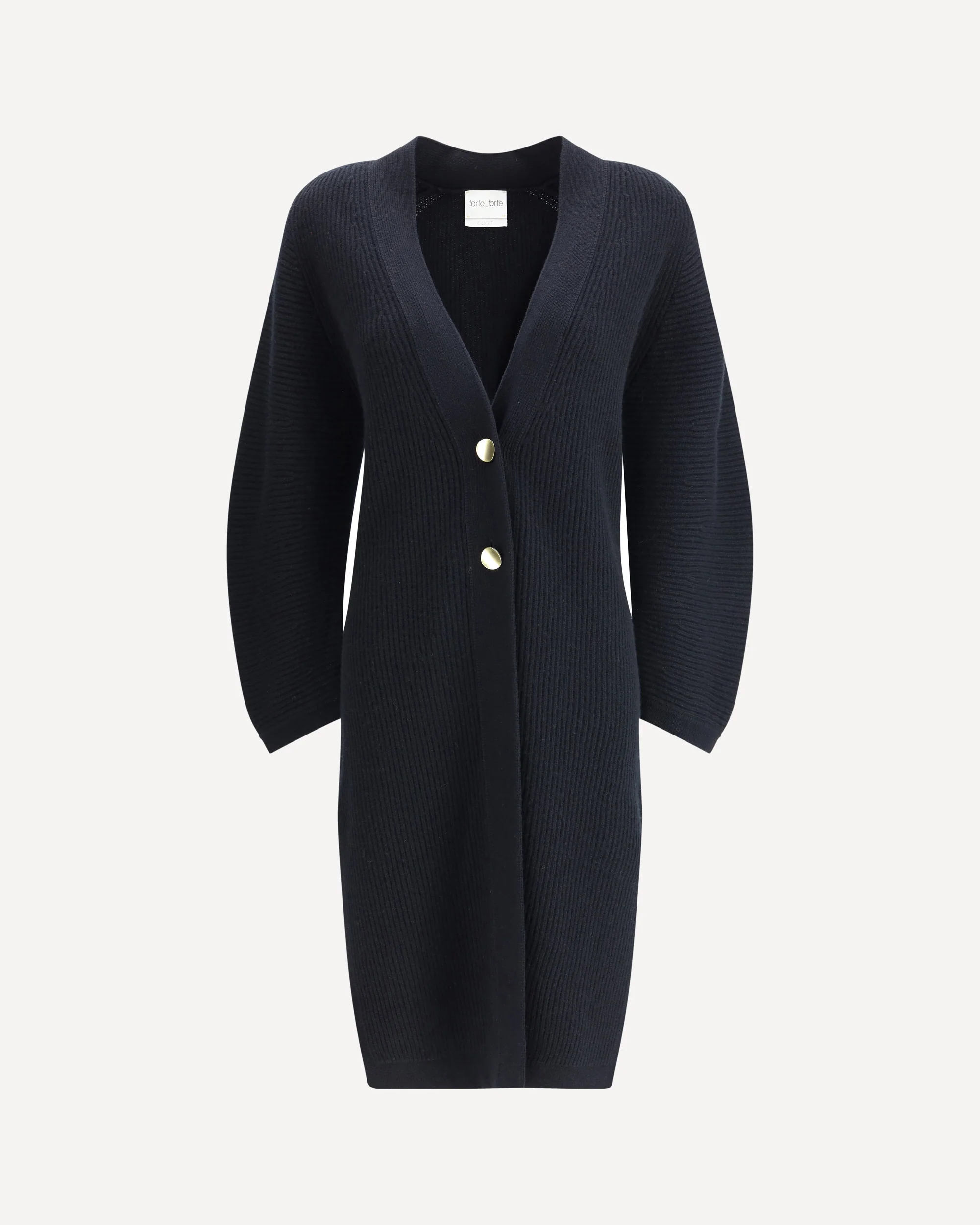 Long ribbed cashmere Cardigan - Image 3