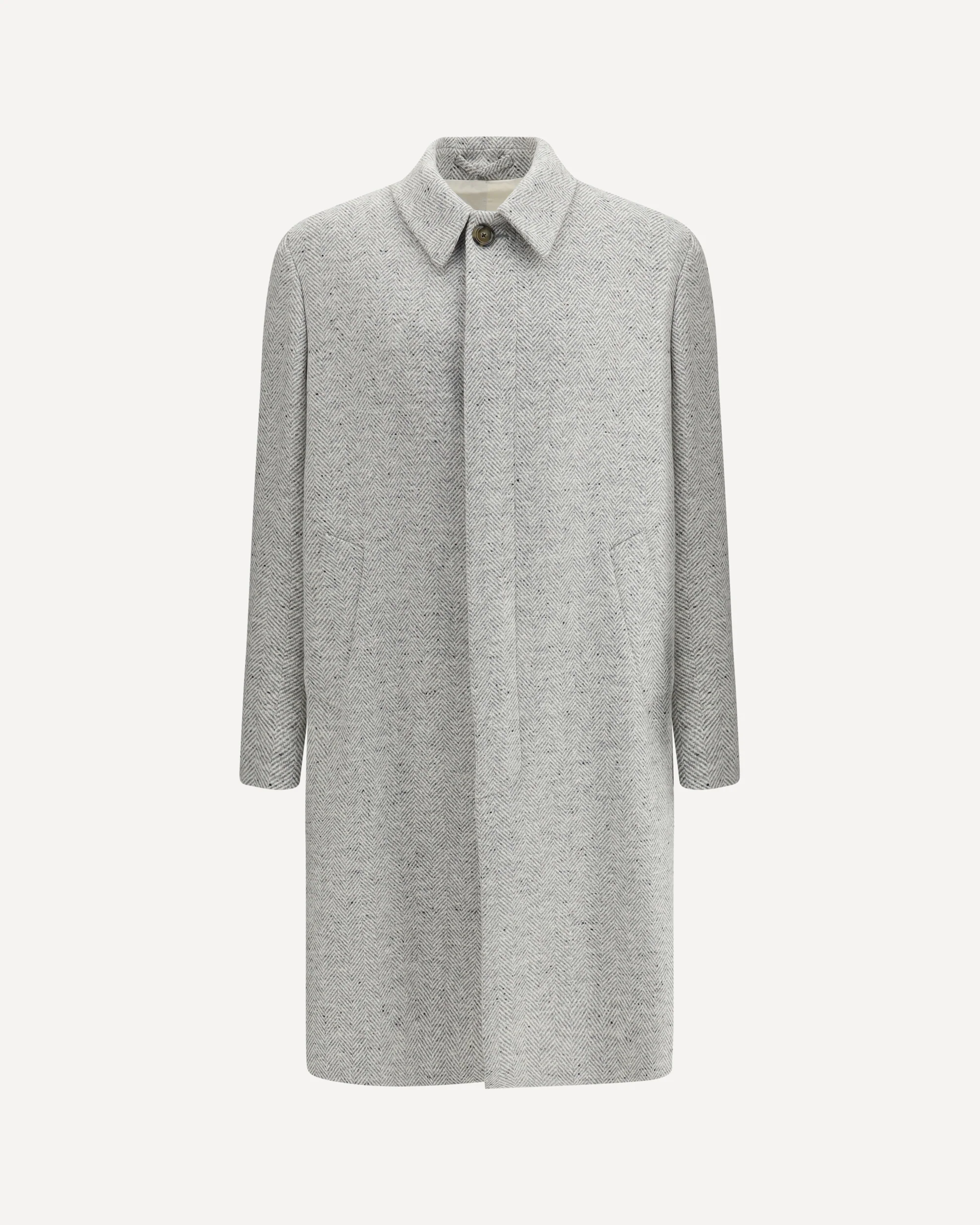 Herringbone patterned Coat - Image 3