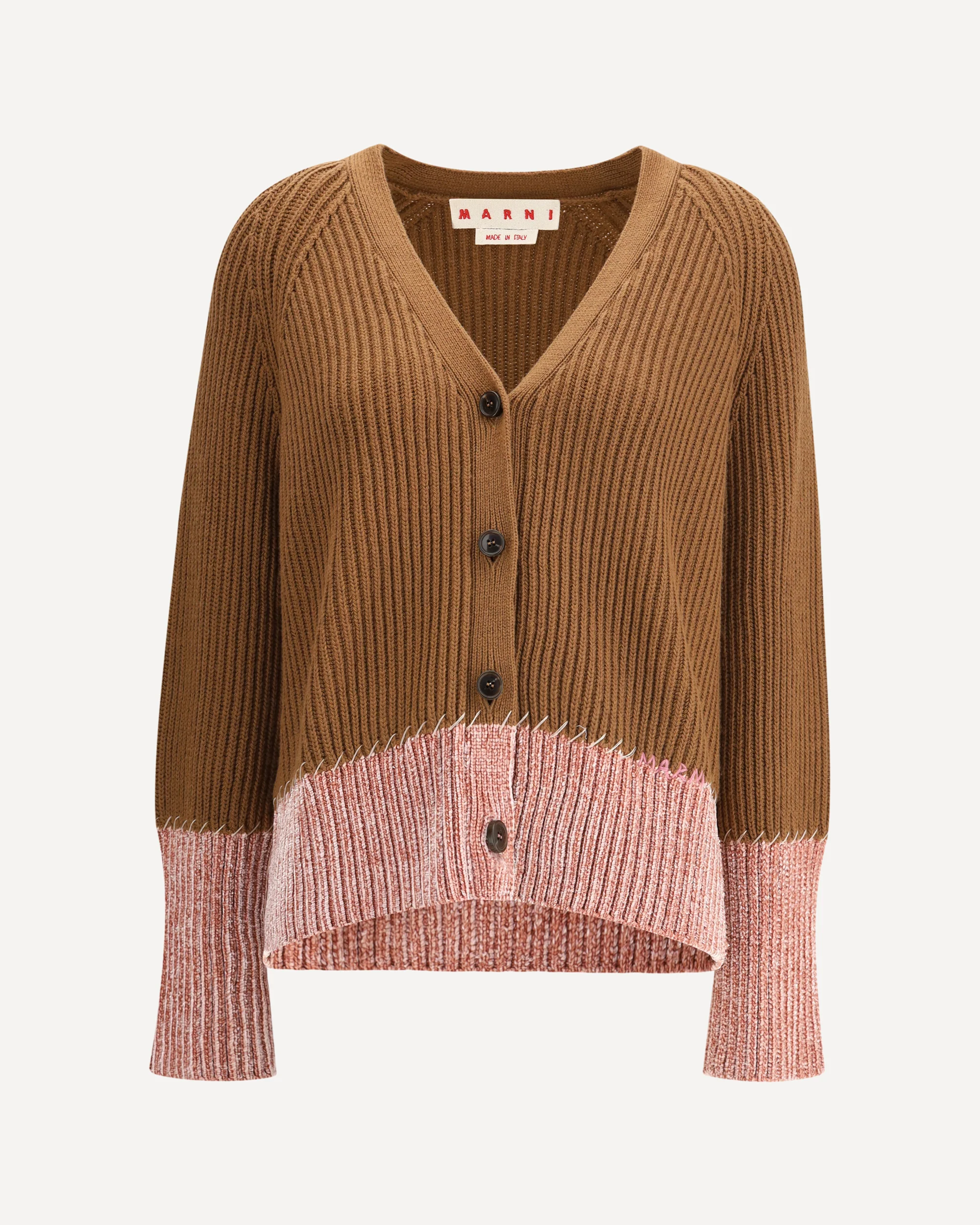 Bi color cardigan in Viscose - Image 3