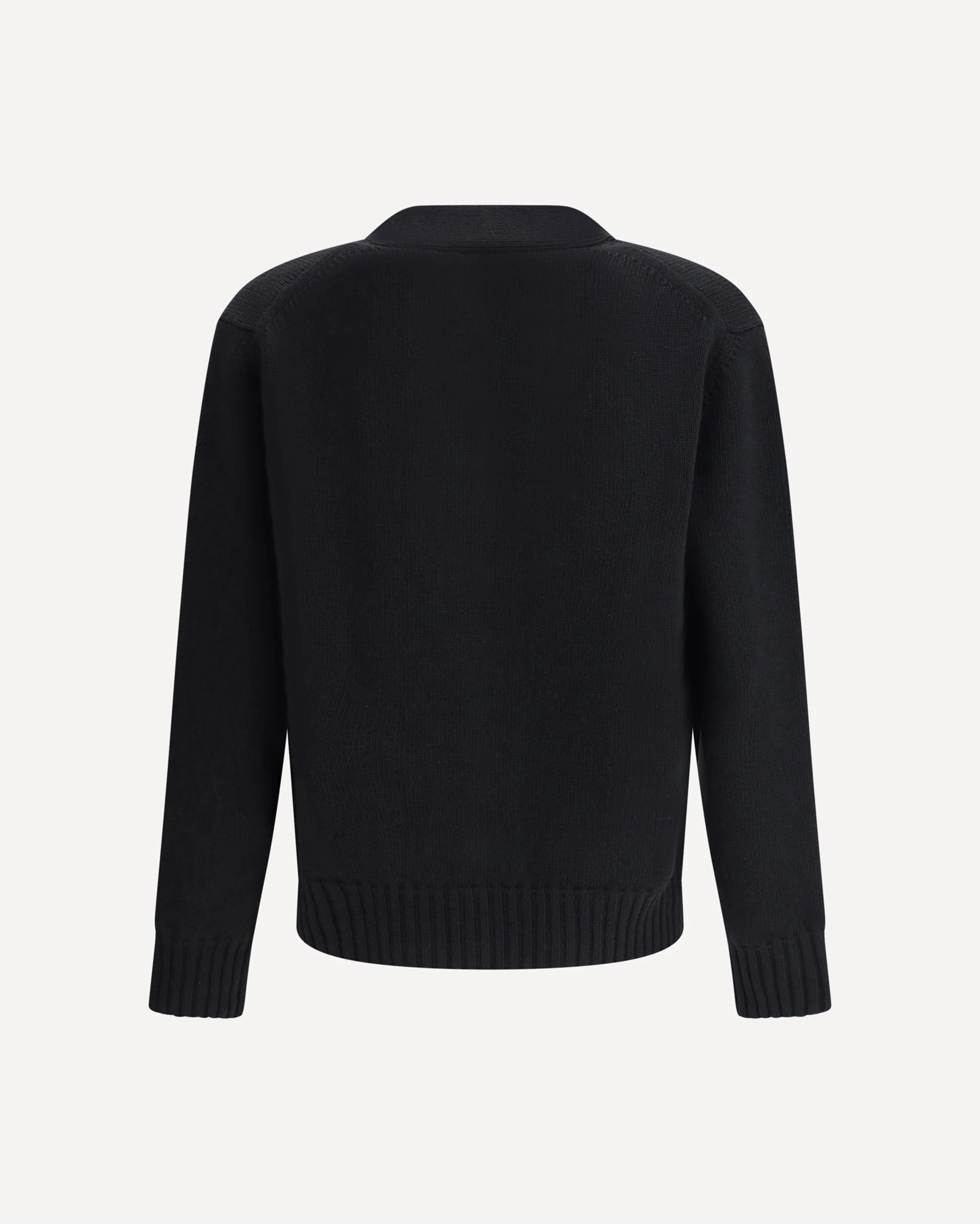 Wool V-Neck Cardigan - Image 4