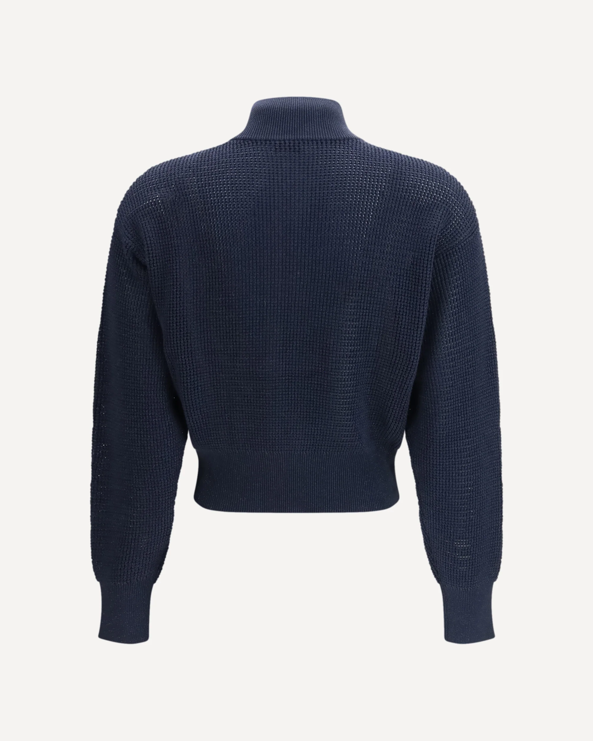 Cotton enhanced with all-over lurex detailing Cardigan - Image 2