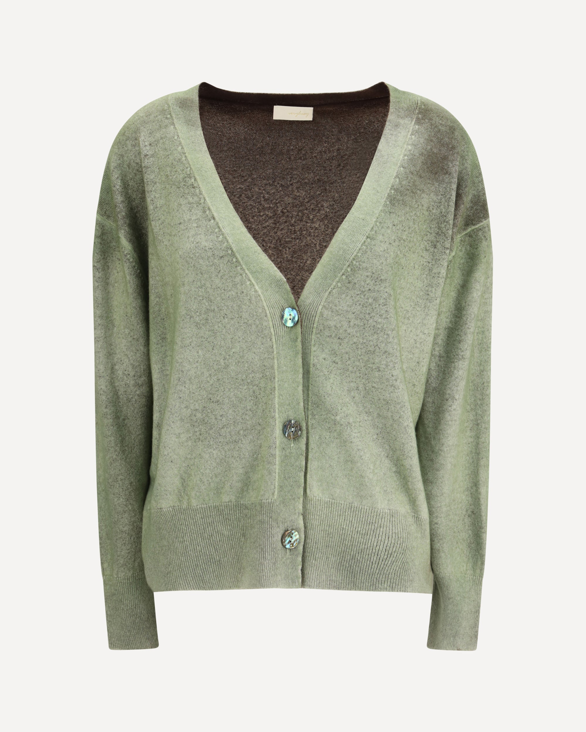 Cardigan with a  button closure - Image 3