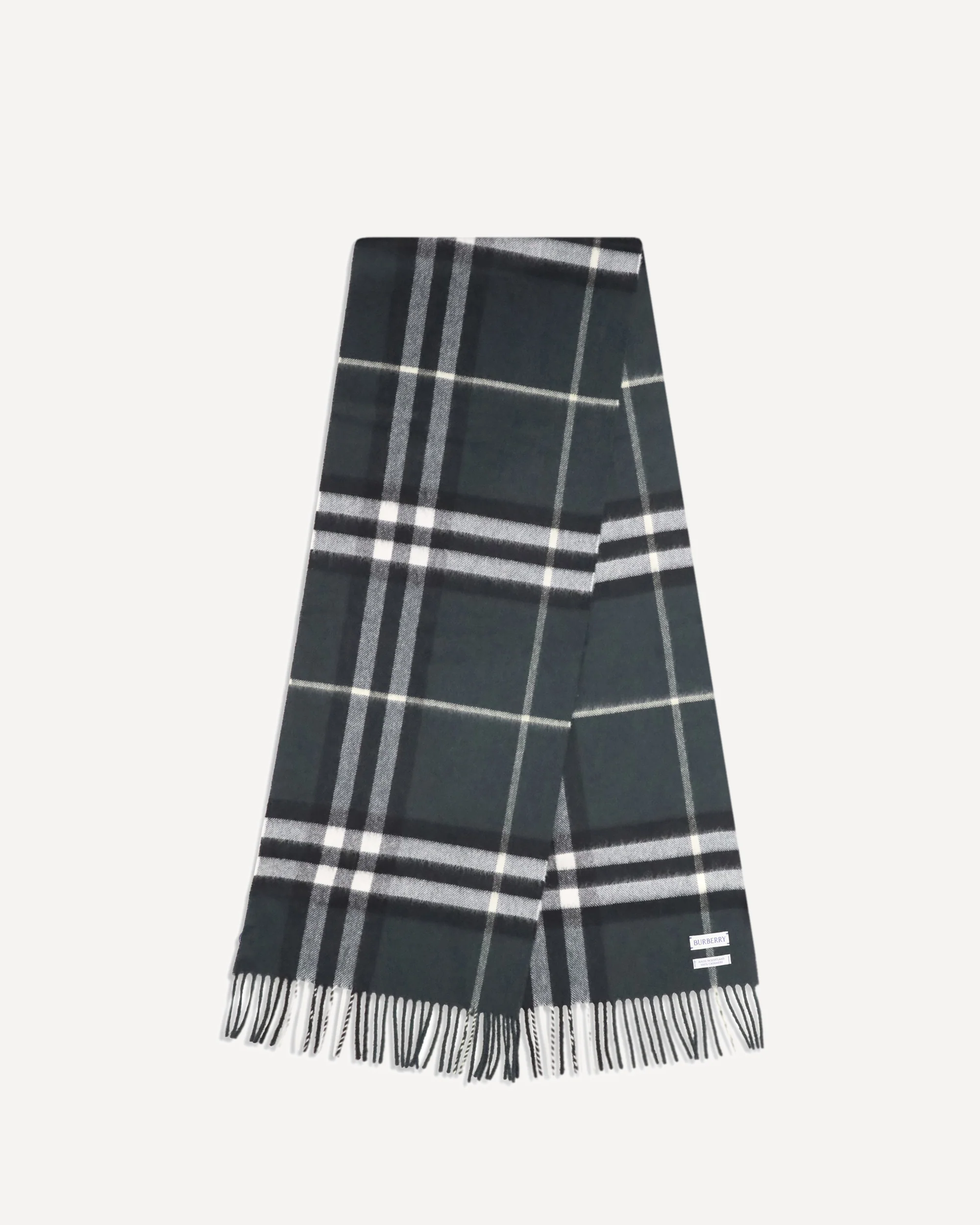 Cashmere Check Scarf - Image 2