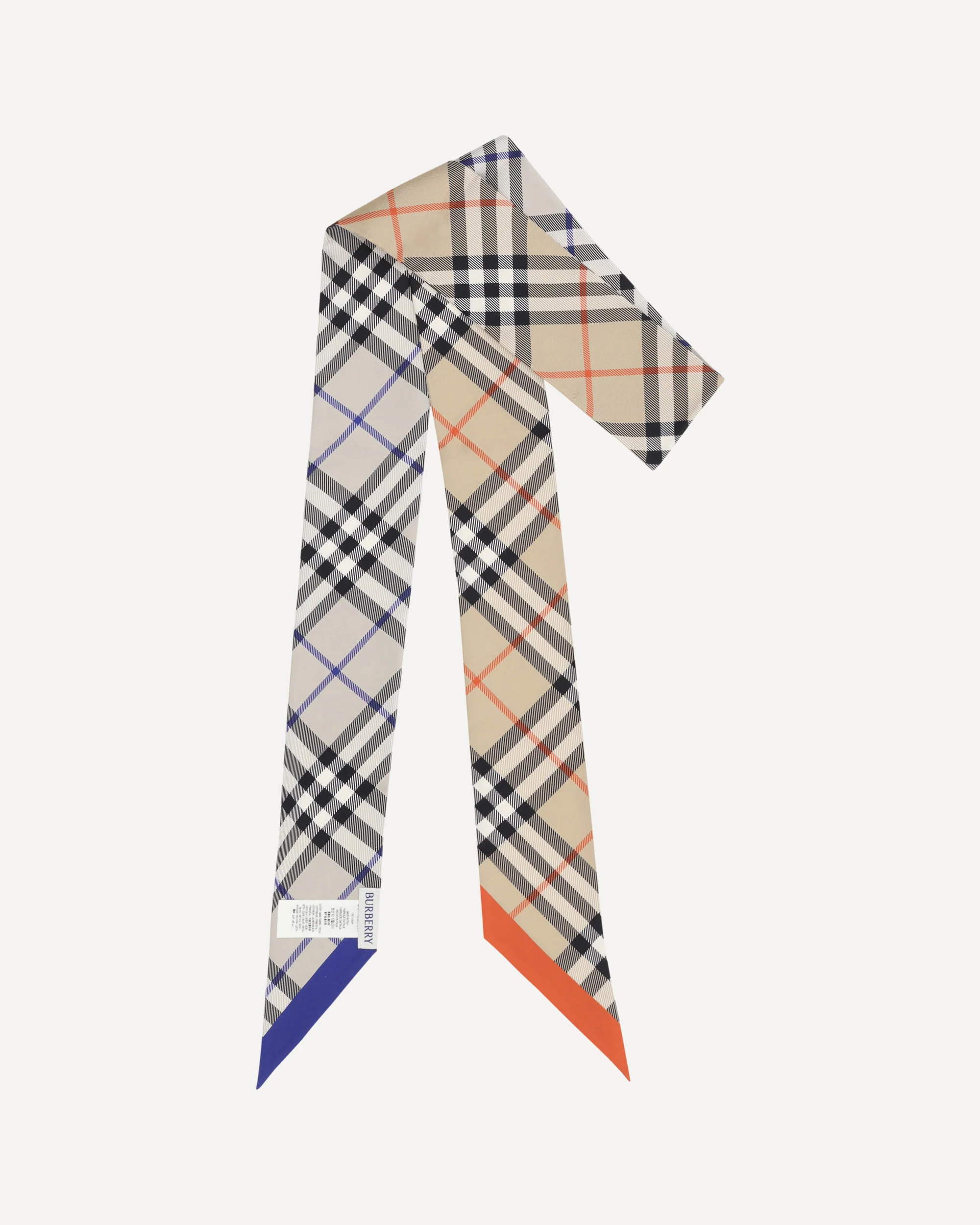 Check silk Scarf - Image 4