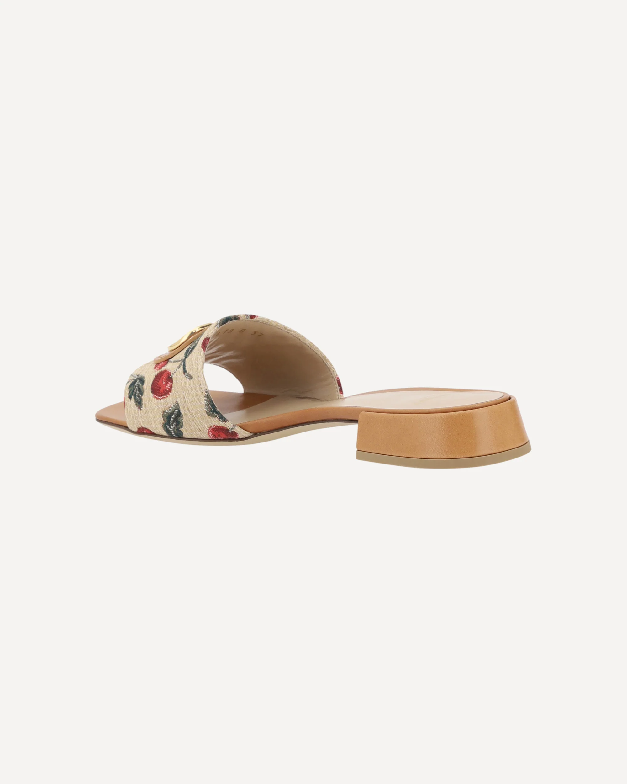 Cherry jacquard fabric Sandals - Image 5
