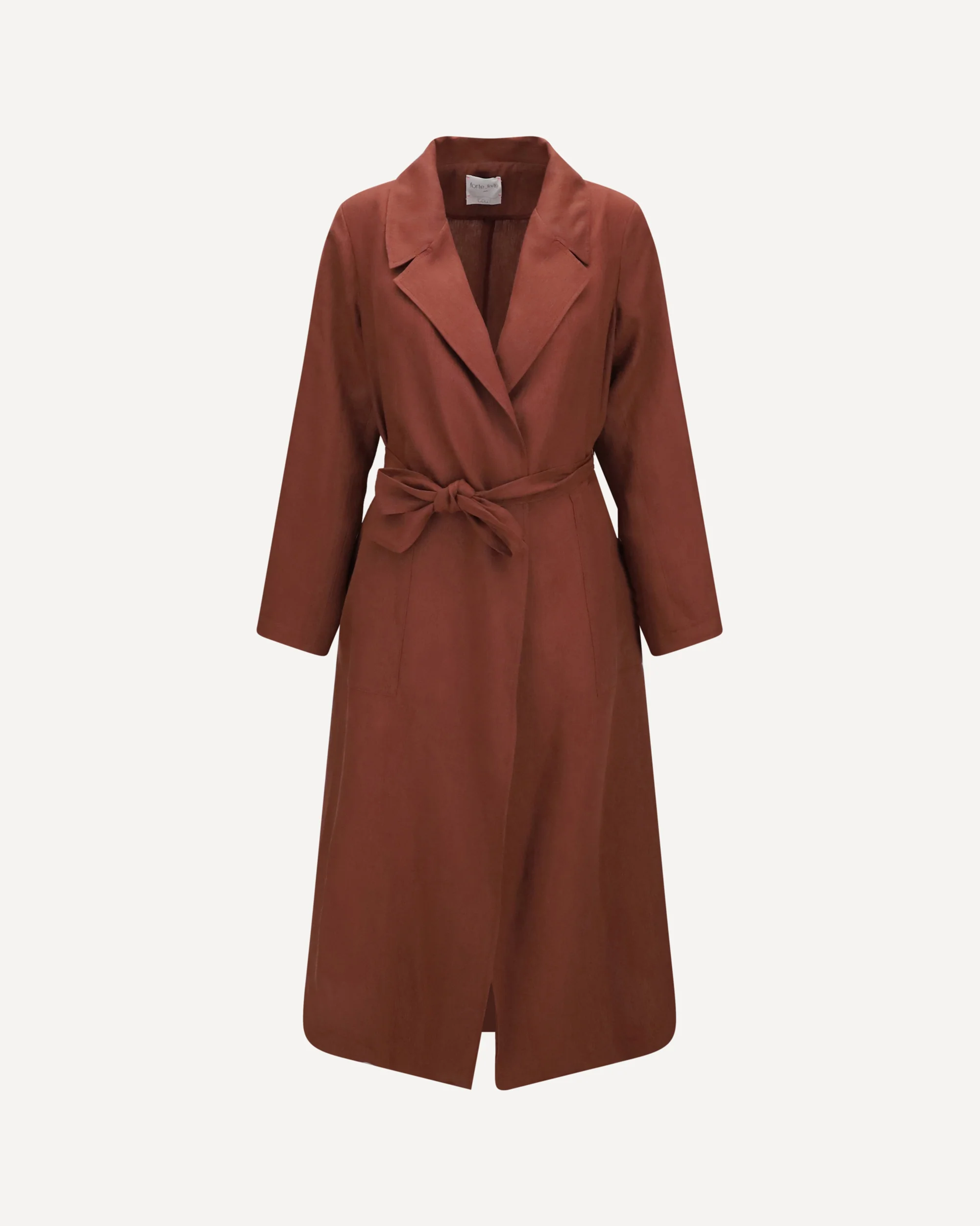 Belted linen Coat - Image 3