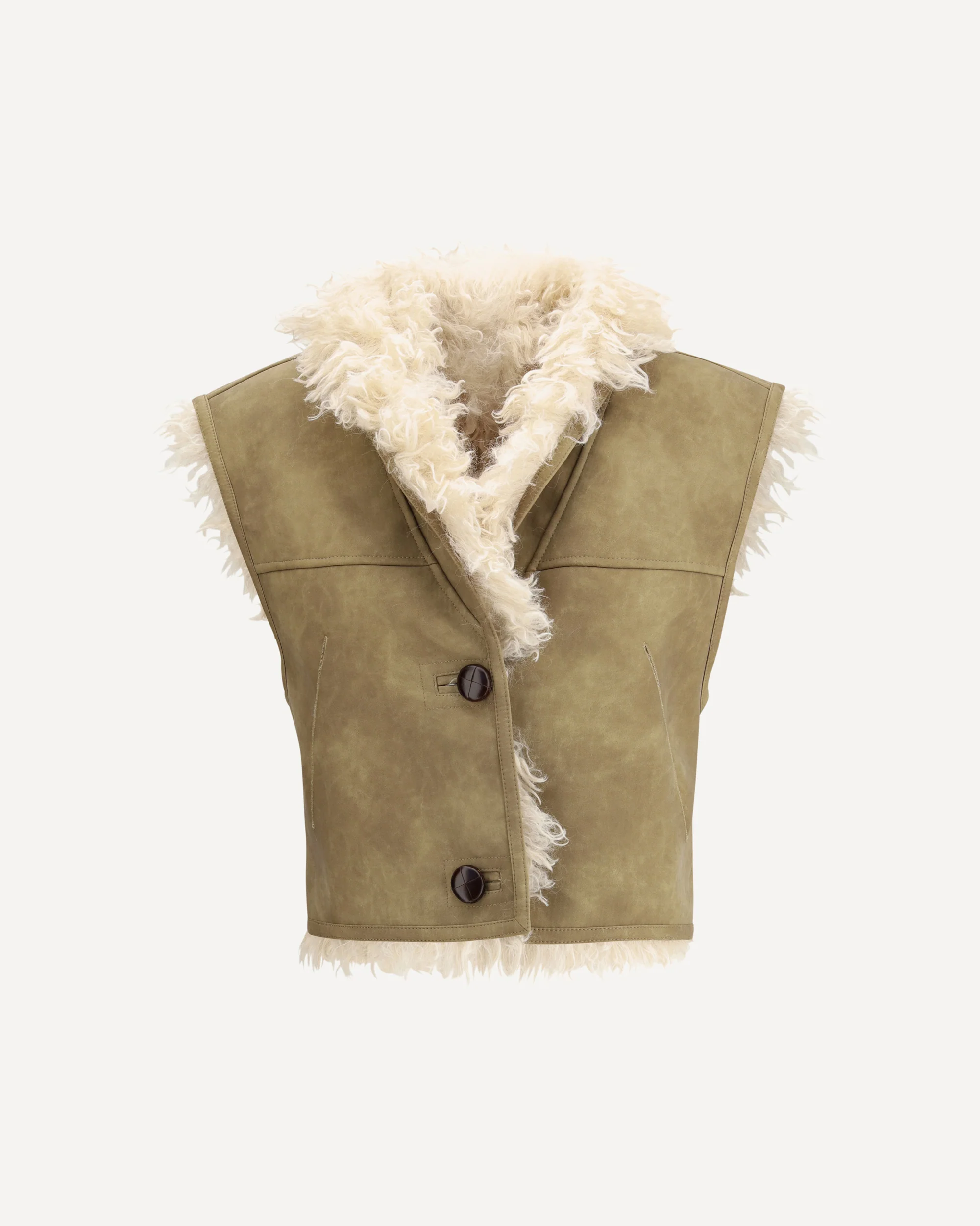 Shearling faux leather Clara Gilet