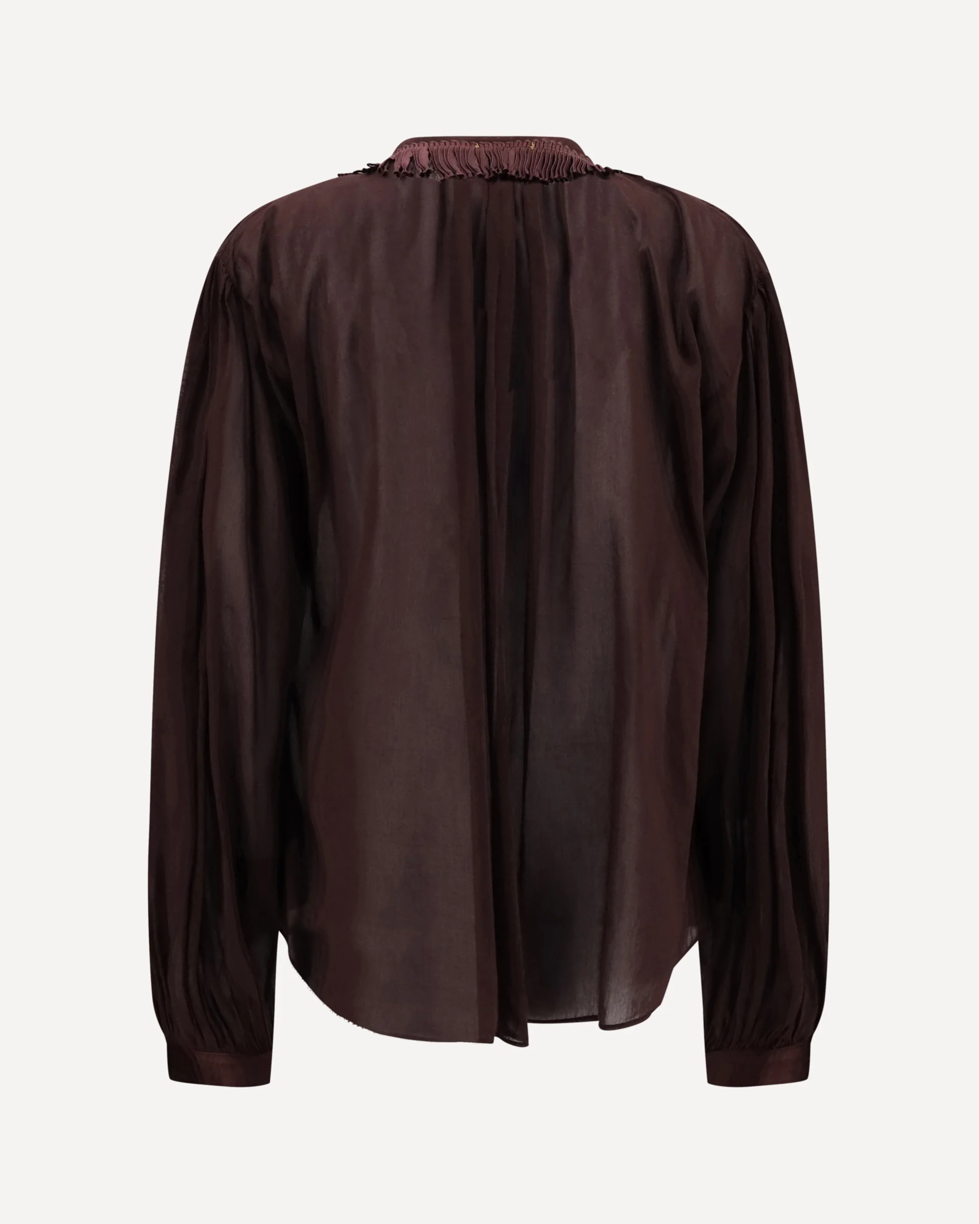 Shirt with fringed collar - Image 2