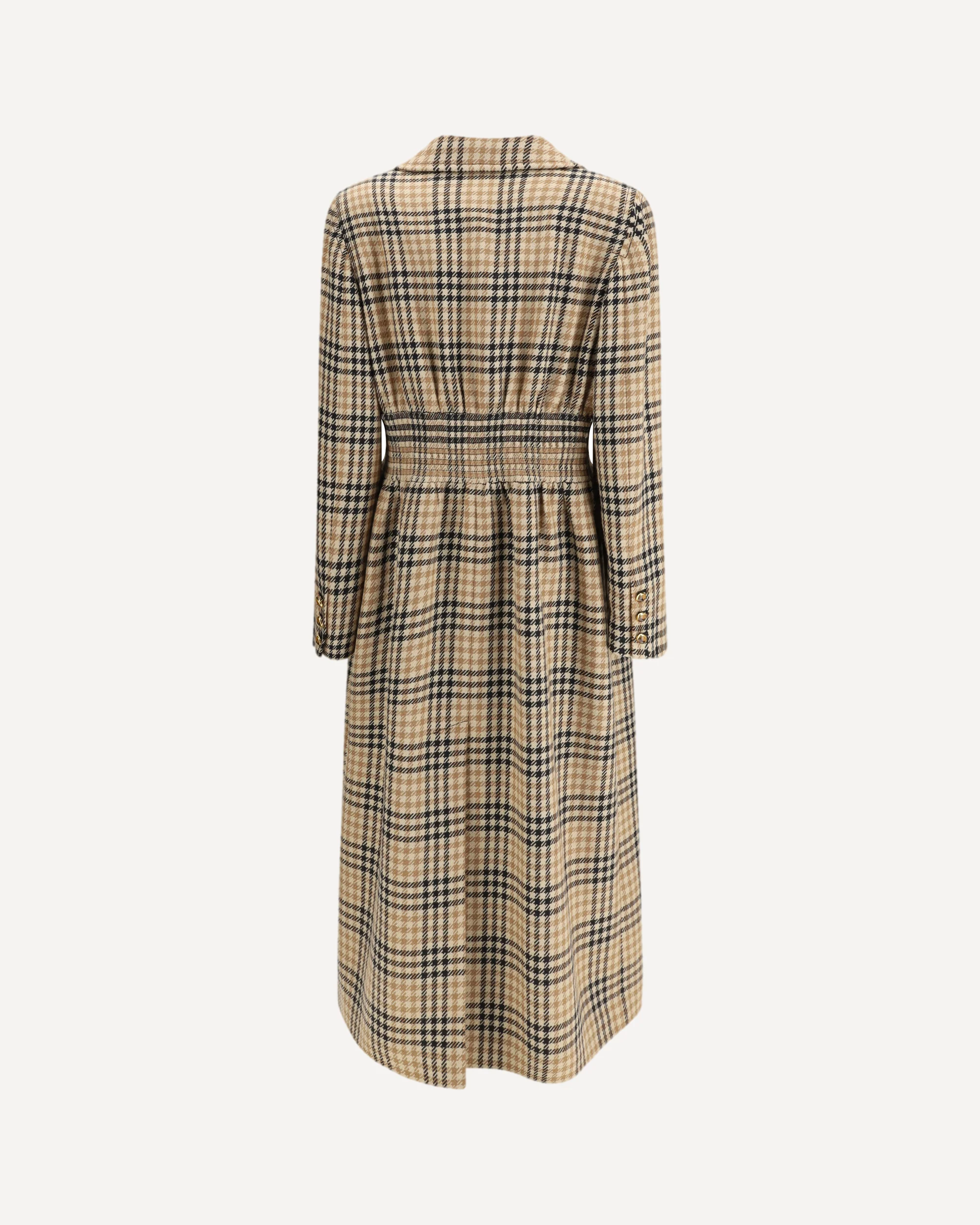 Houndstooth Wool Coat - Image 2