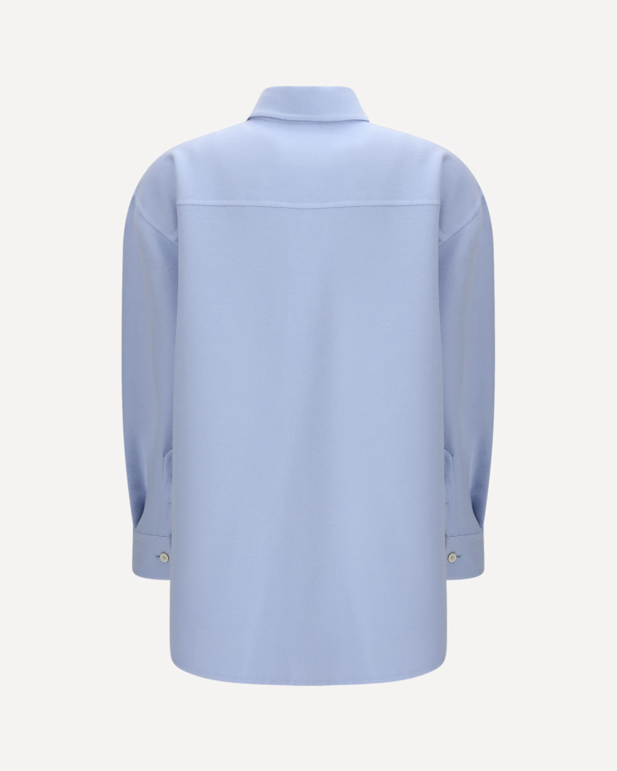 Long Shirt in double wool - Image 2