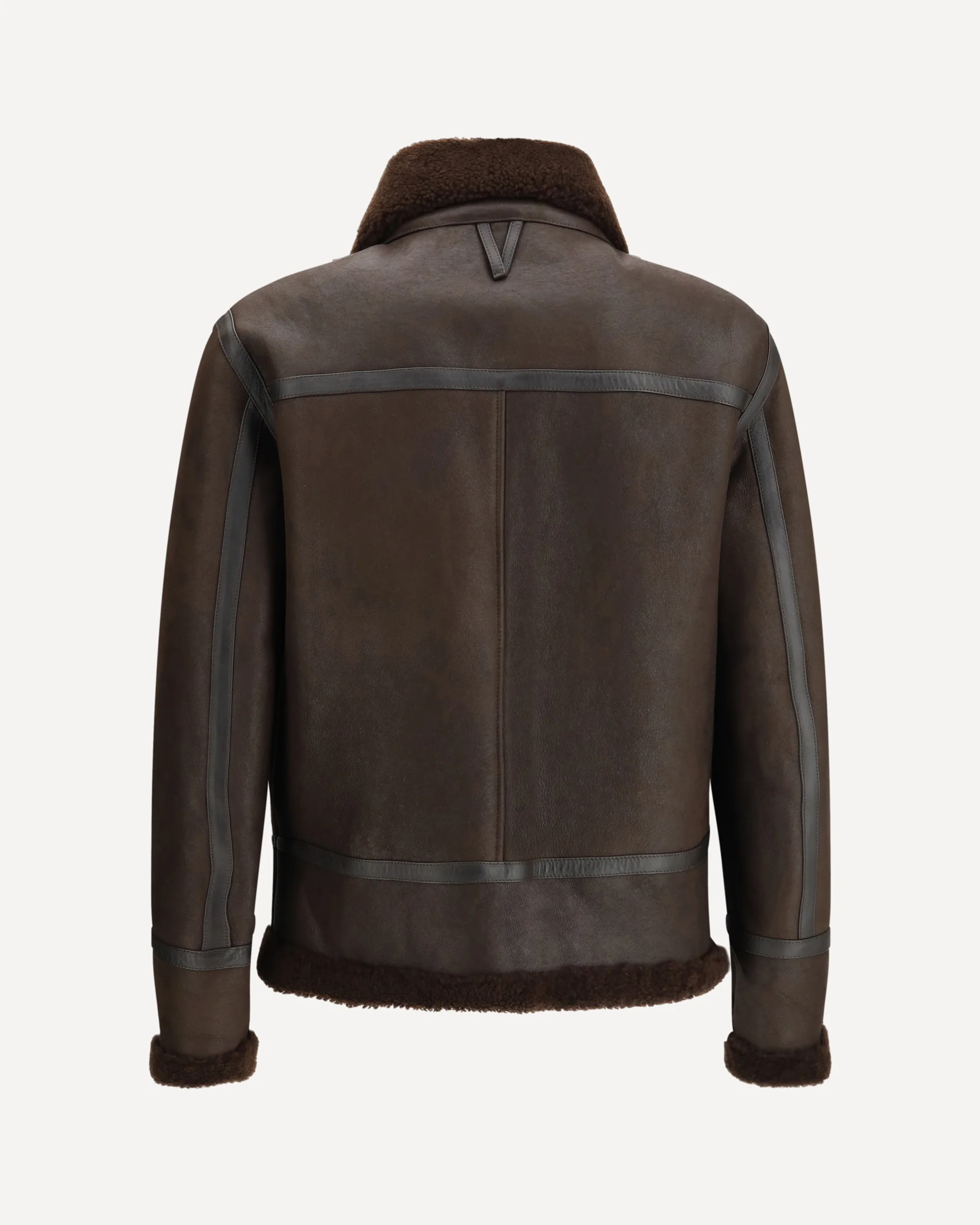 Coburn aviator Jacket in waxed suede shearling - Image 4