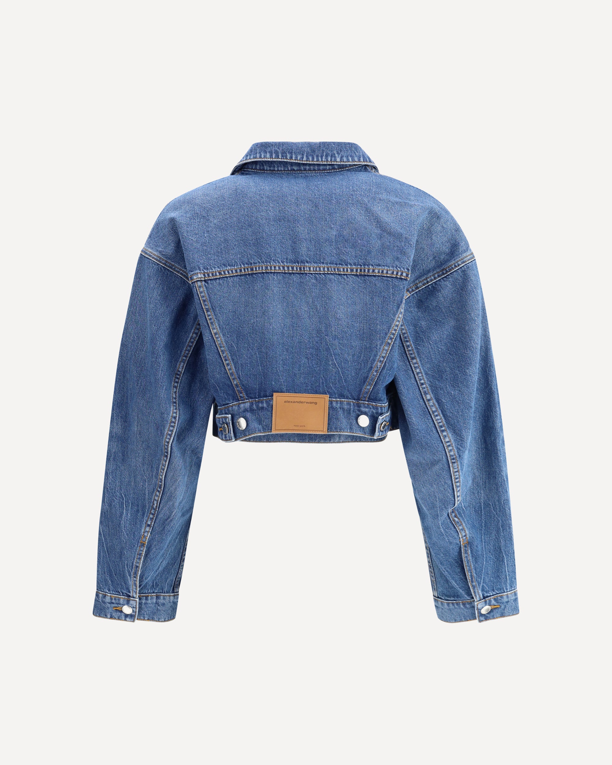 Cropped Denim Jacket - Image 4