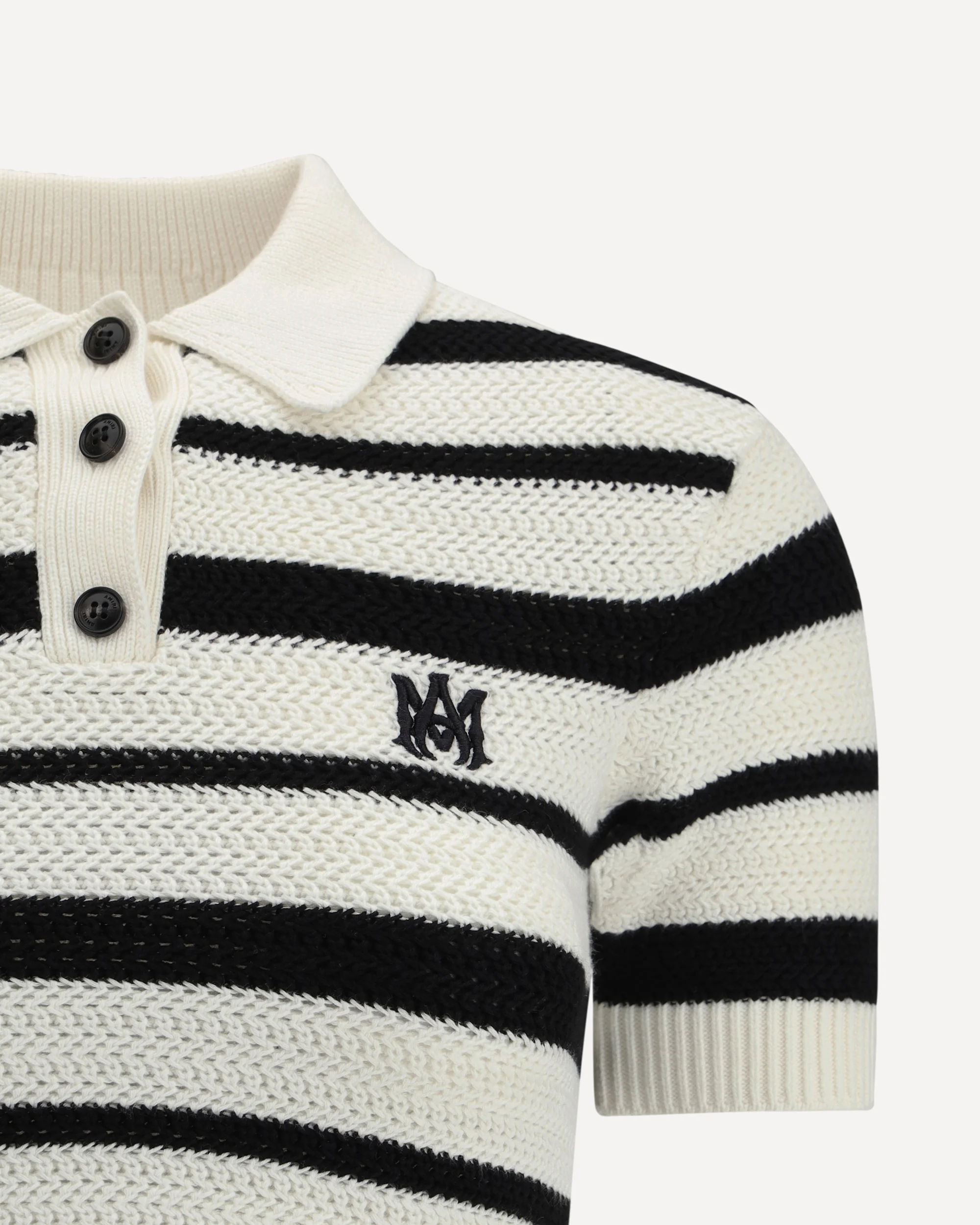 Cropped Striped Polo - Image 5