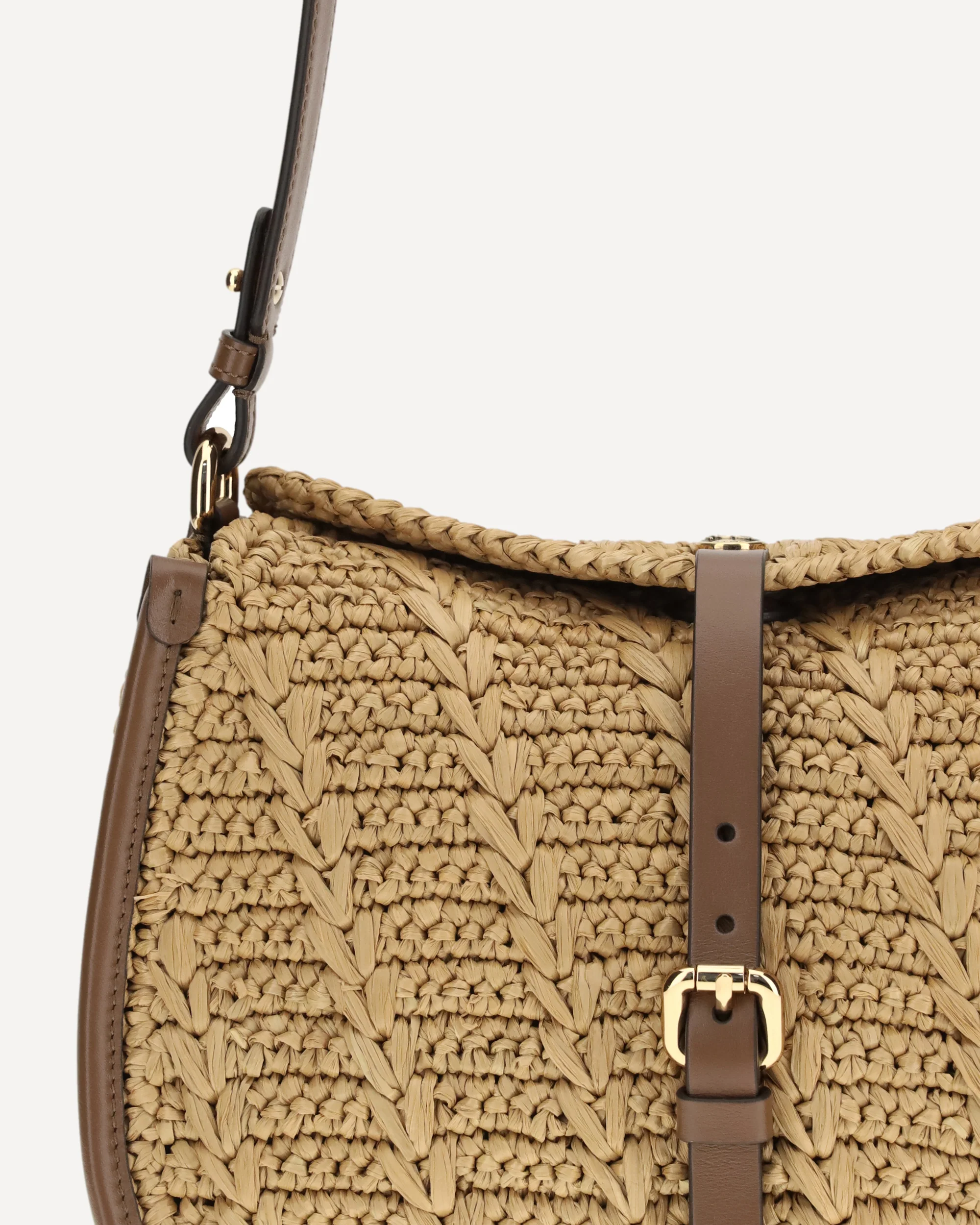 Raffia crochet Pony Shoulder Bag - Image 6