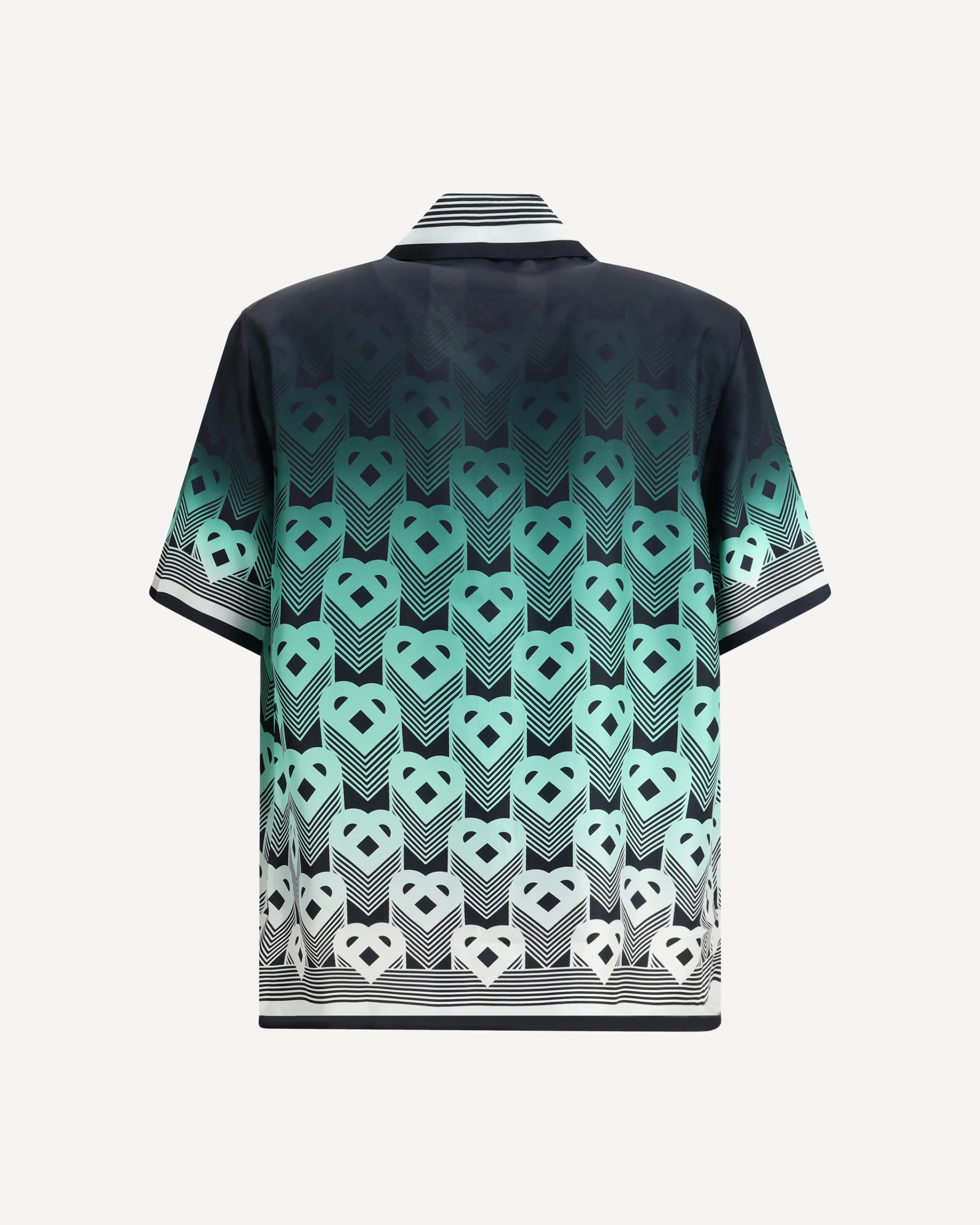 Gradient Monogram short sleeve silk Shirt - Image 2