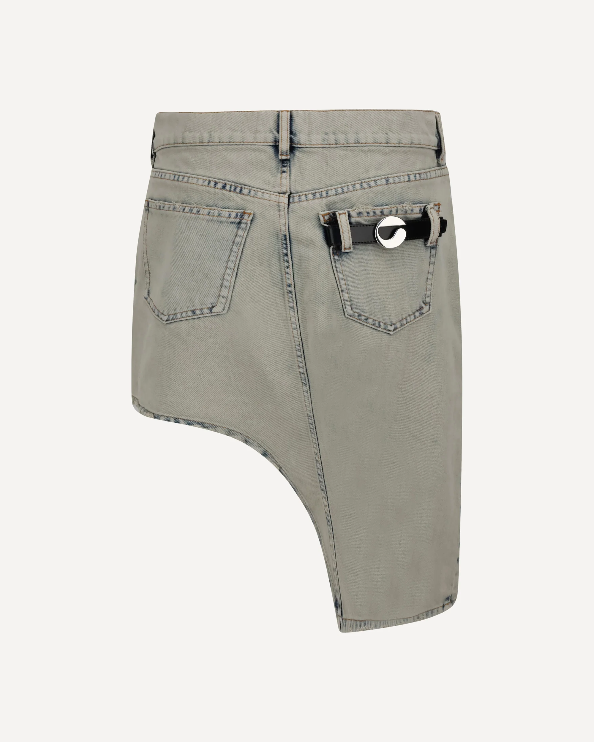 Asymmetric denim Miniskirt - Image 2