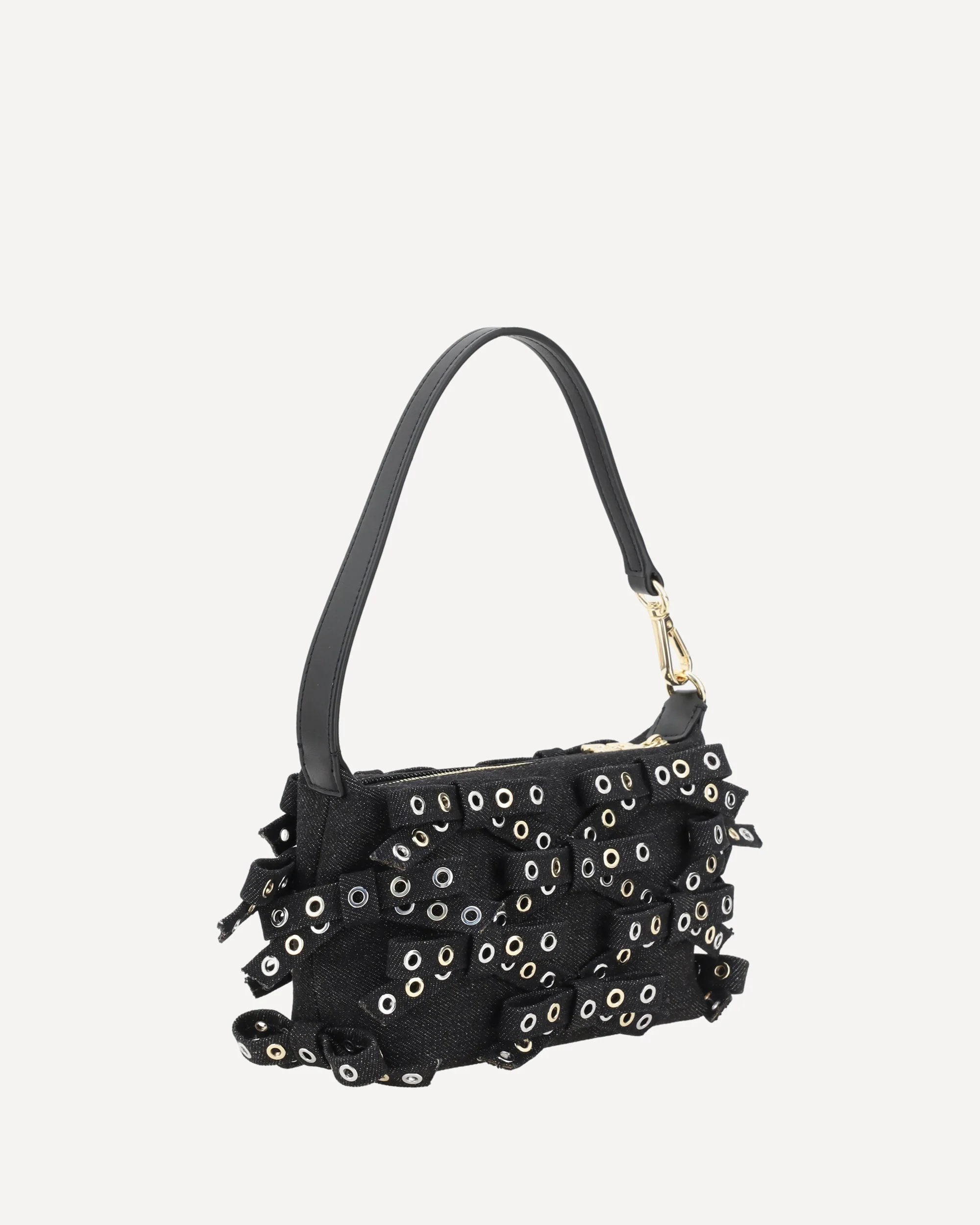 Denim Butterfly Bow Shoulder Bag - Image 2